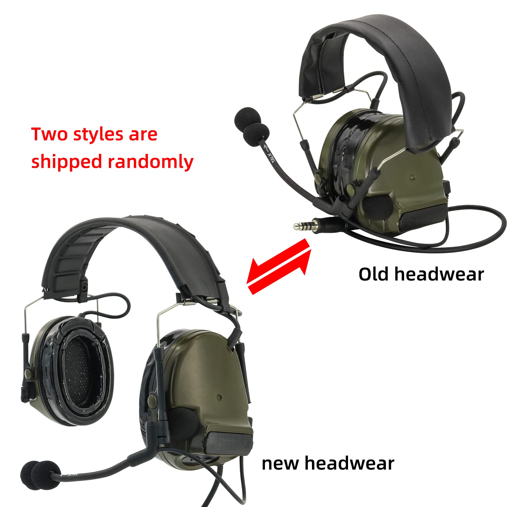 Hearfalcom Comta Iii (Comta Ii Headset Upgrade Version) Tactical Airsoft Sports Noise Cancelling Pickup Silicone Earmuffs Shooti