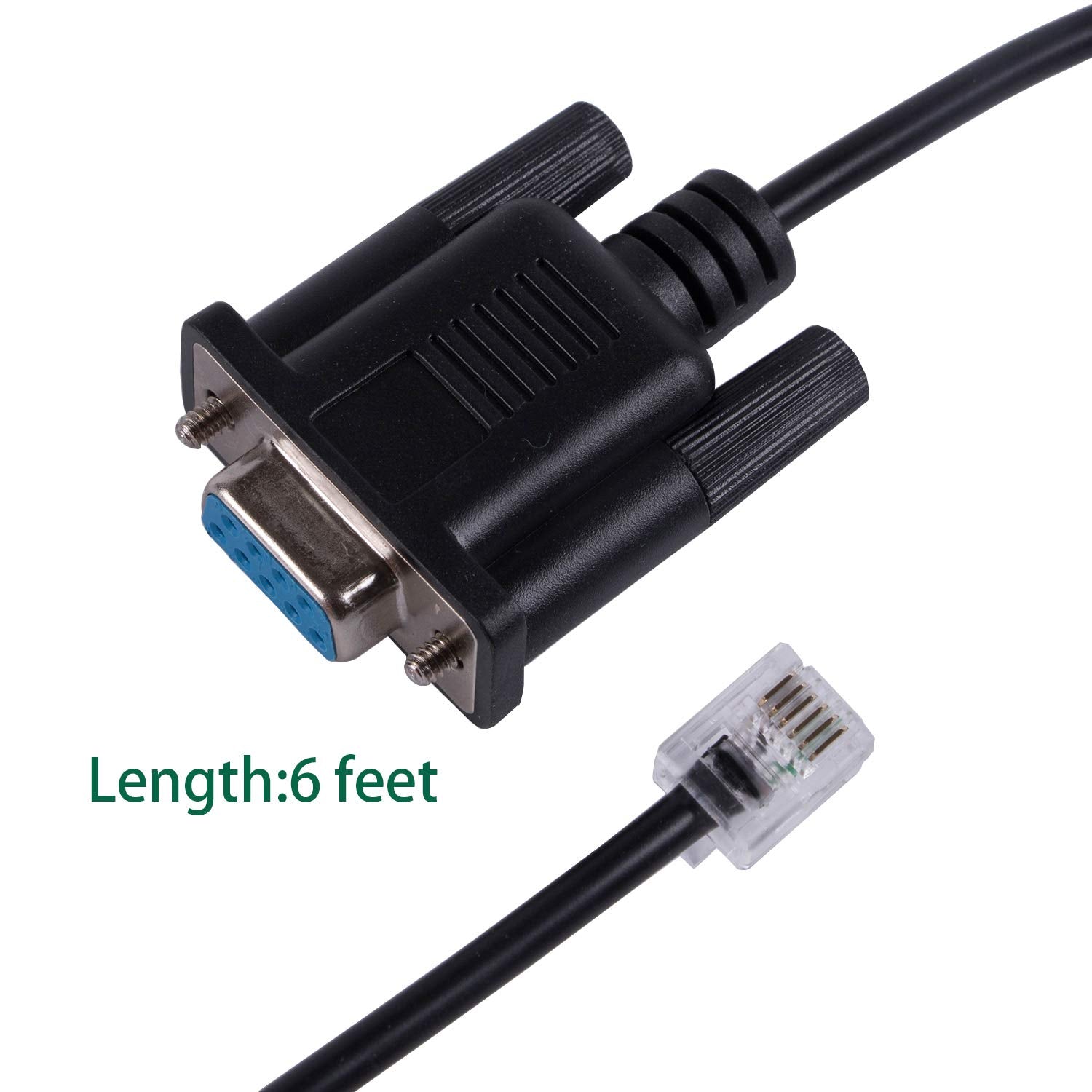 Db9 Serial Rs232 To Rj12 6P6C Adapter Cable For Apc Pdu 940 0144A