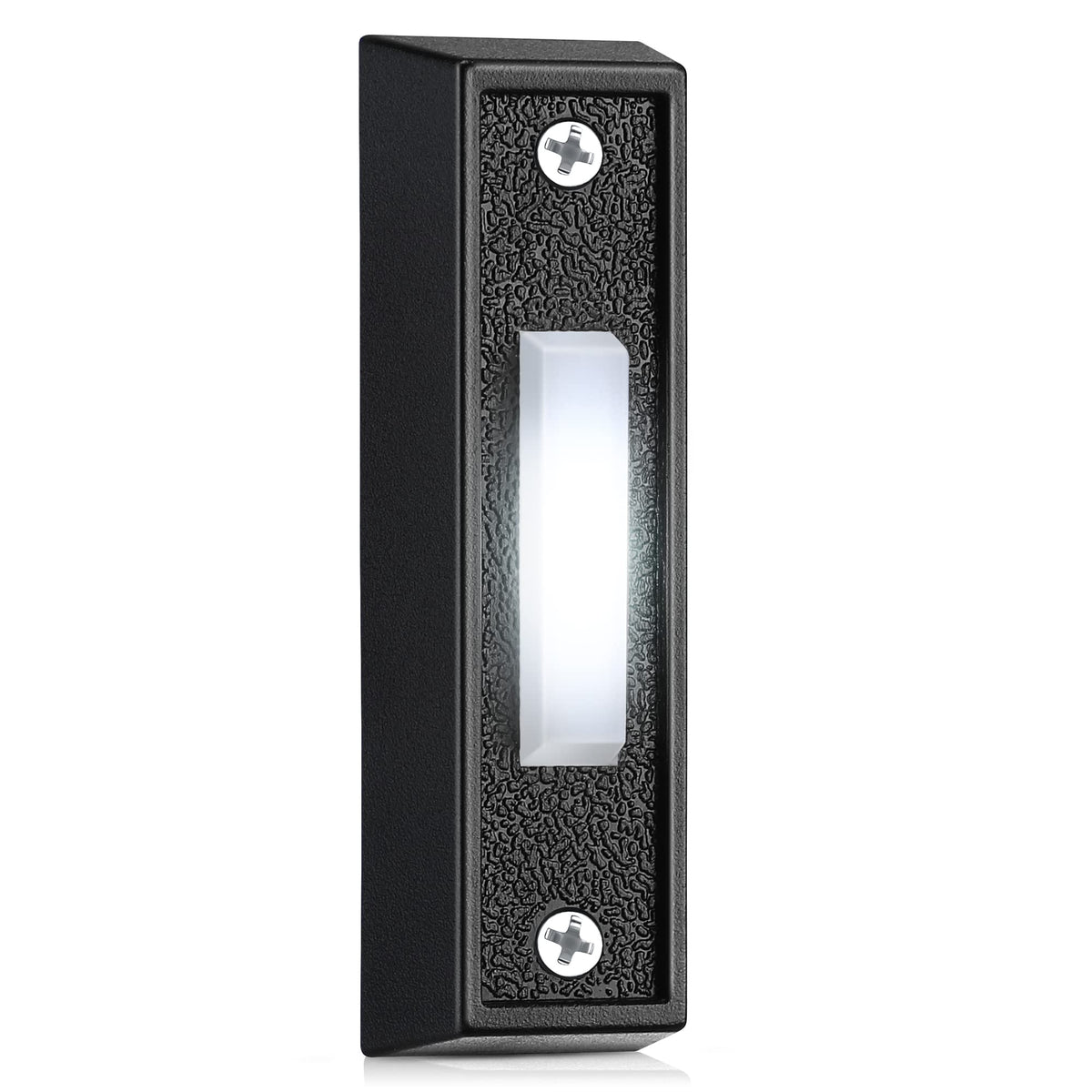 Saillong 1 Piece Lighted Doorbell Button, Wall Mounted Garage Door Opener Switch With Led Light Compatible With Most Wire Doorbe