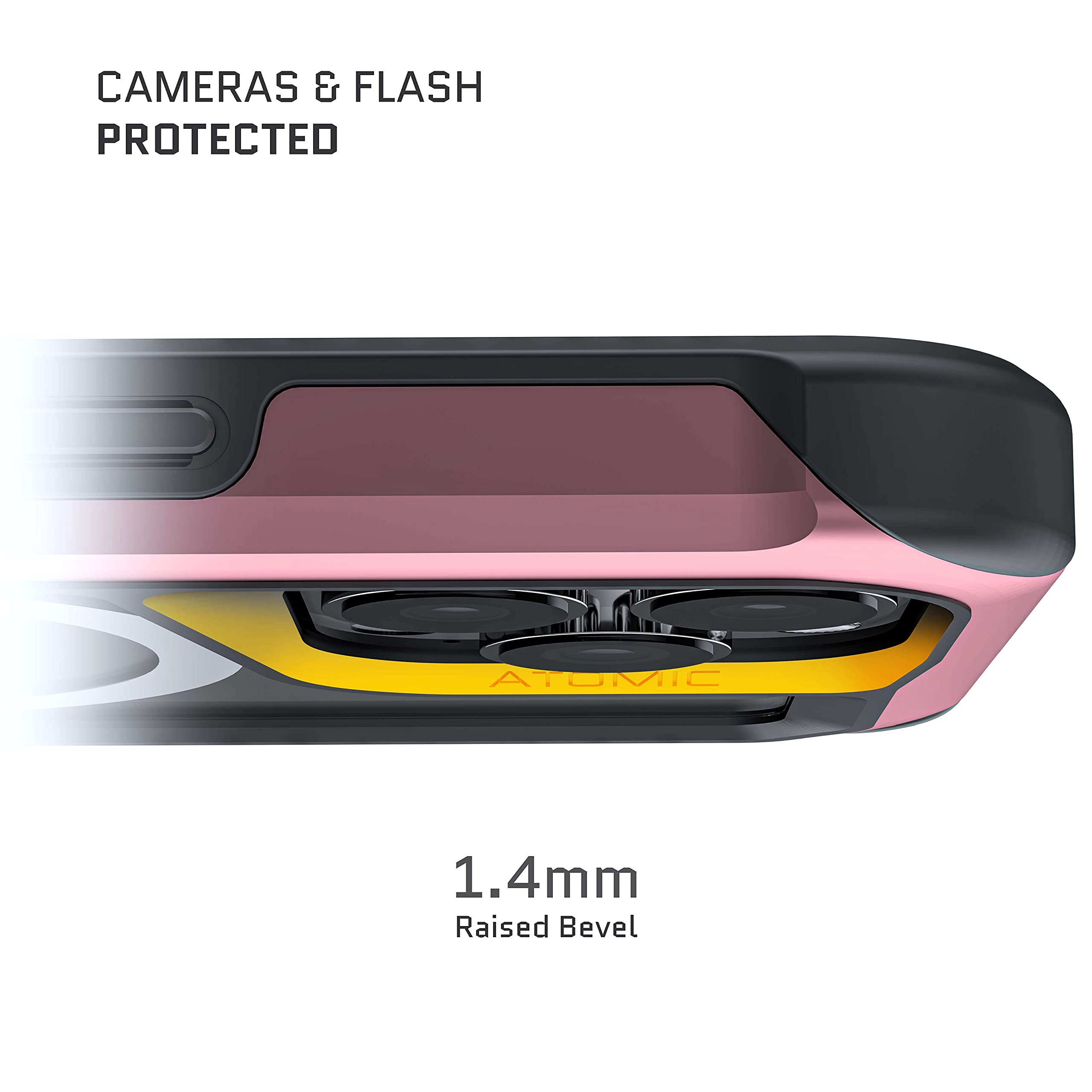 Ghostek Atomic Slim Cute Iphone 13 Pro Case Pink For Women With Magsafe Ring Magnet Built In Wireless Charging Compatible Protec