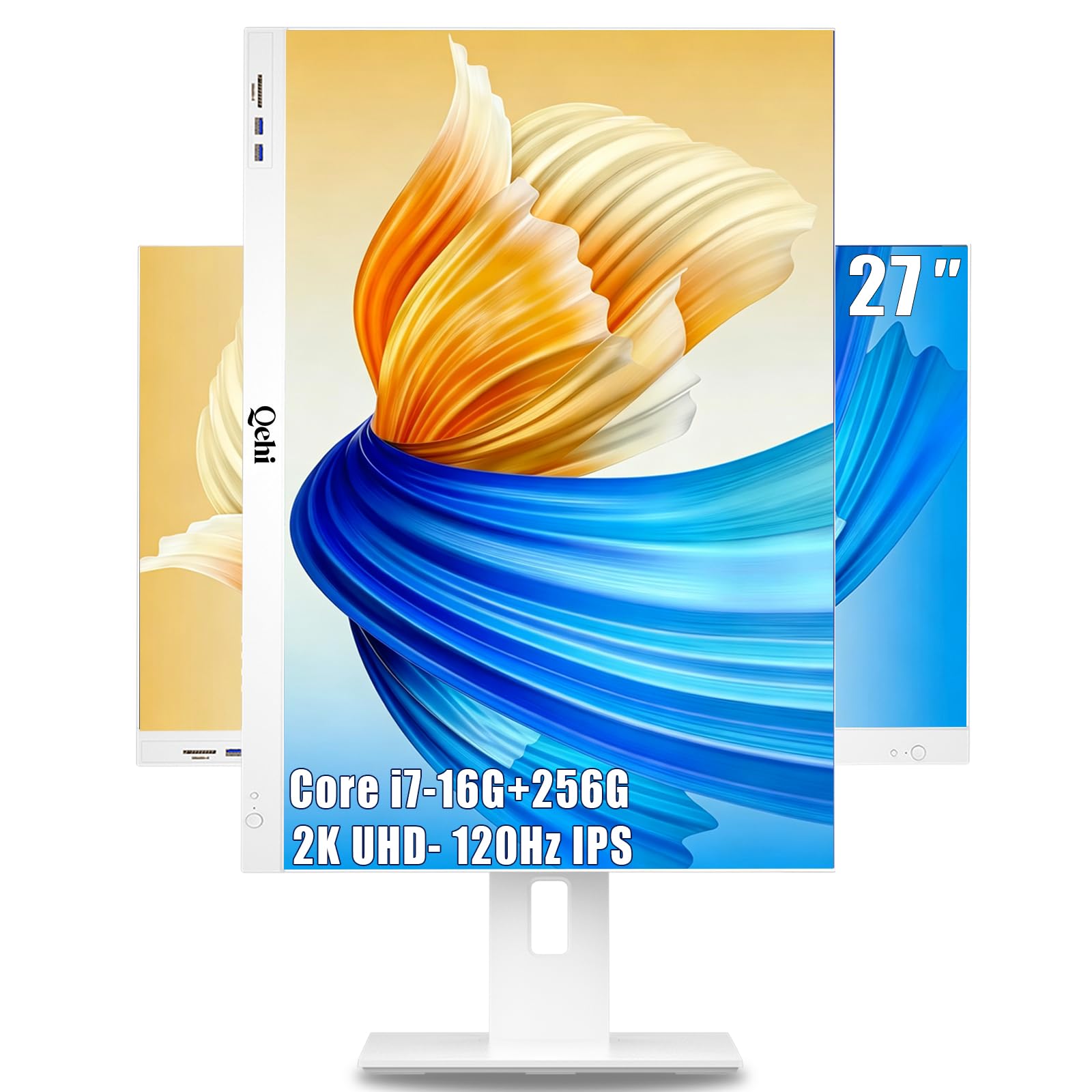 Qehi AllinOne Desktop PC, 27inch 2K QHD 120Hz IPS Display