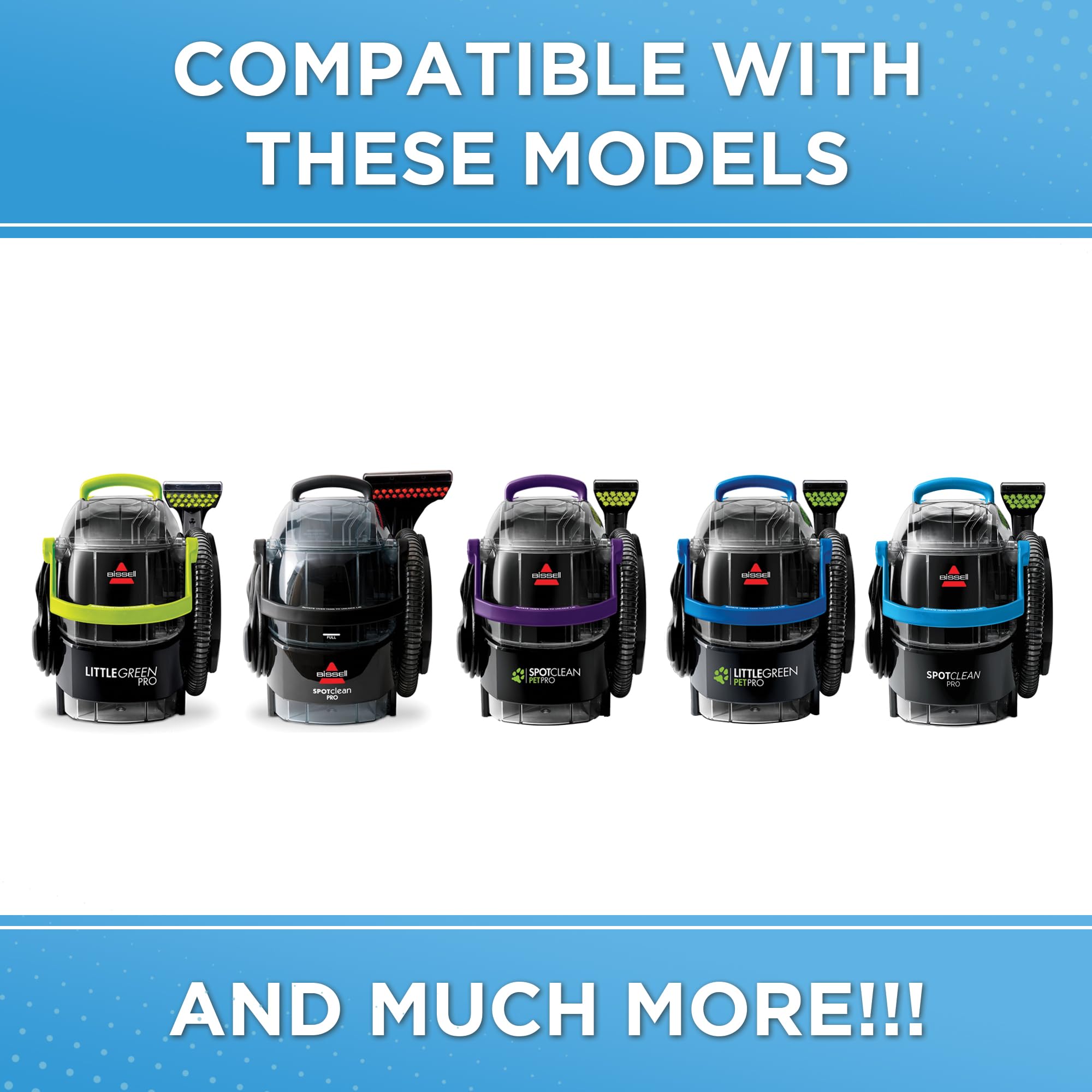 Selgo Replacement Cap and Insert for Bissell Carpet Cleaners - Fits Models 2505, 3624, 2458, 2891, 3194 - Black