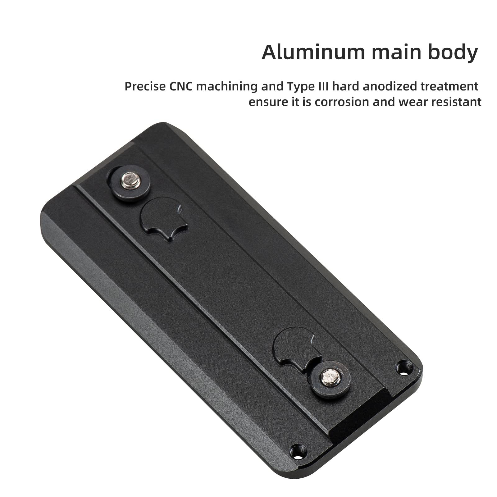 Fanaue Keymod Rail Tripod Plate Adapter Mount With Safety Stop Screws,For Tripod Ball Head Ballhead,Compatible Arca Swiss Rrs Do