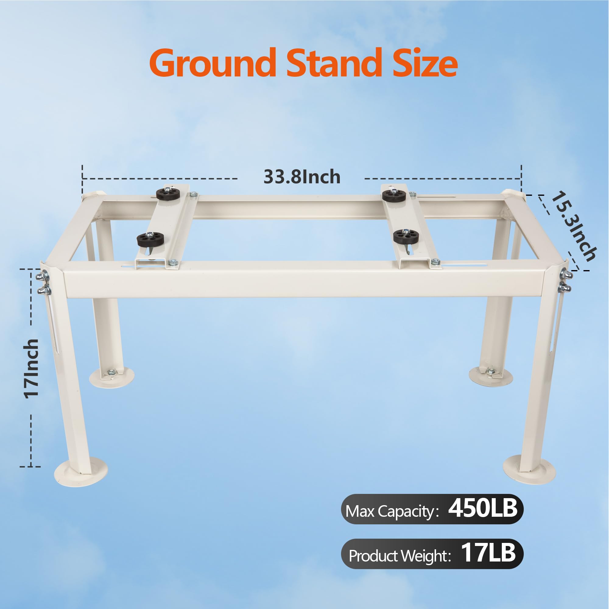 Wecooper Mini Split Ground Stand For 9000 24000Btu, Heavy Duty Condenser Stand, Mini Split Ac Bracket For Ductless Air Condition