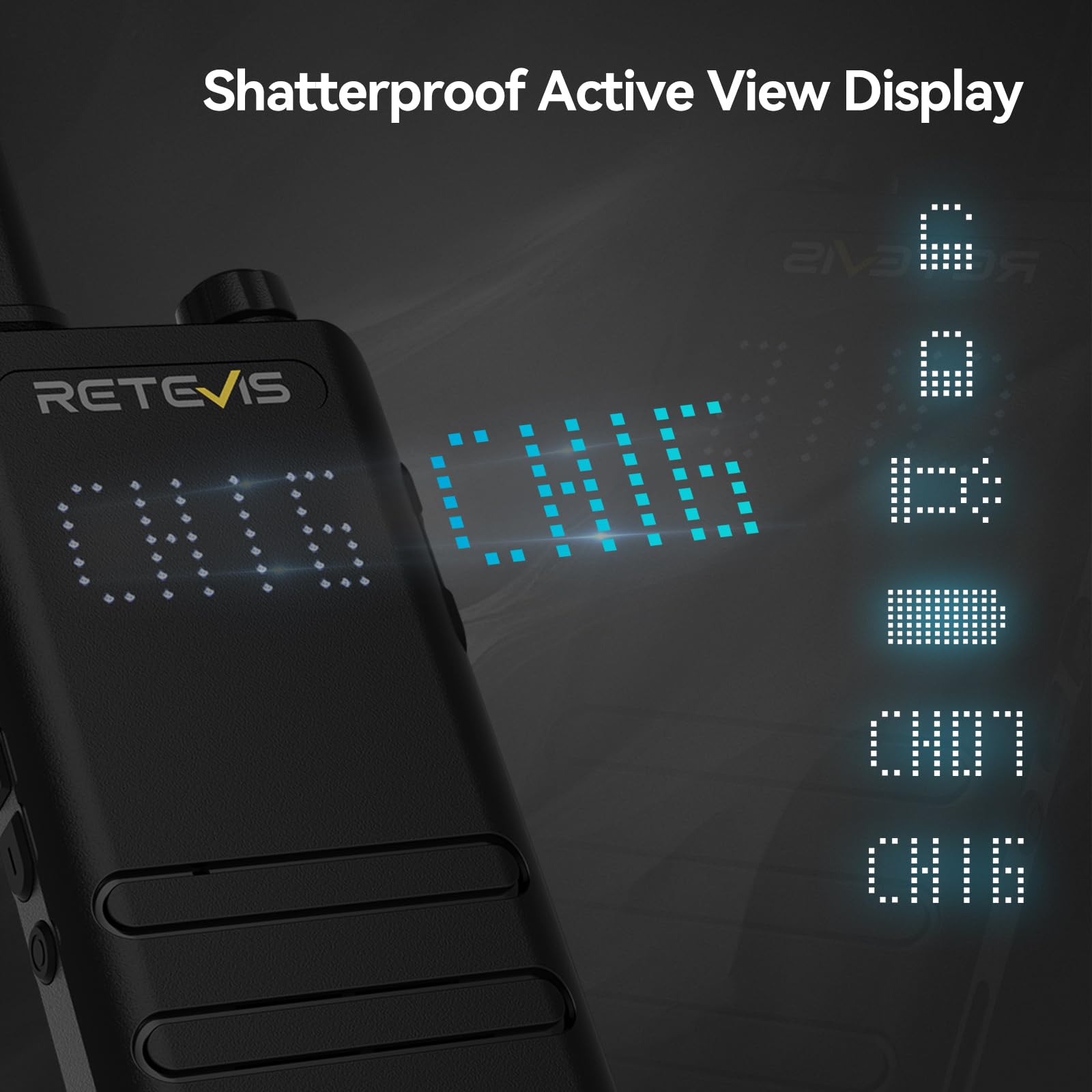 Retevis B3H Walkie Talkies With Earpiece, New Version Of Rt22(3.0), Lightweight, Channel Display, Emergency Alarm,Usb C,1620Mah Battery, Rechargeable Two Way Radios For Retail Resturant (4 Pack)