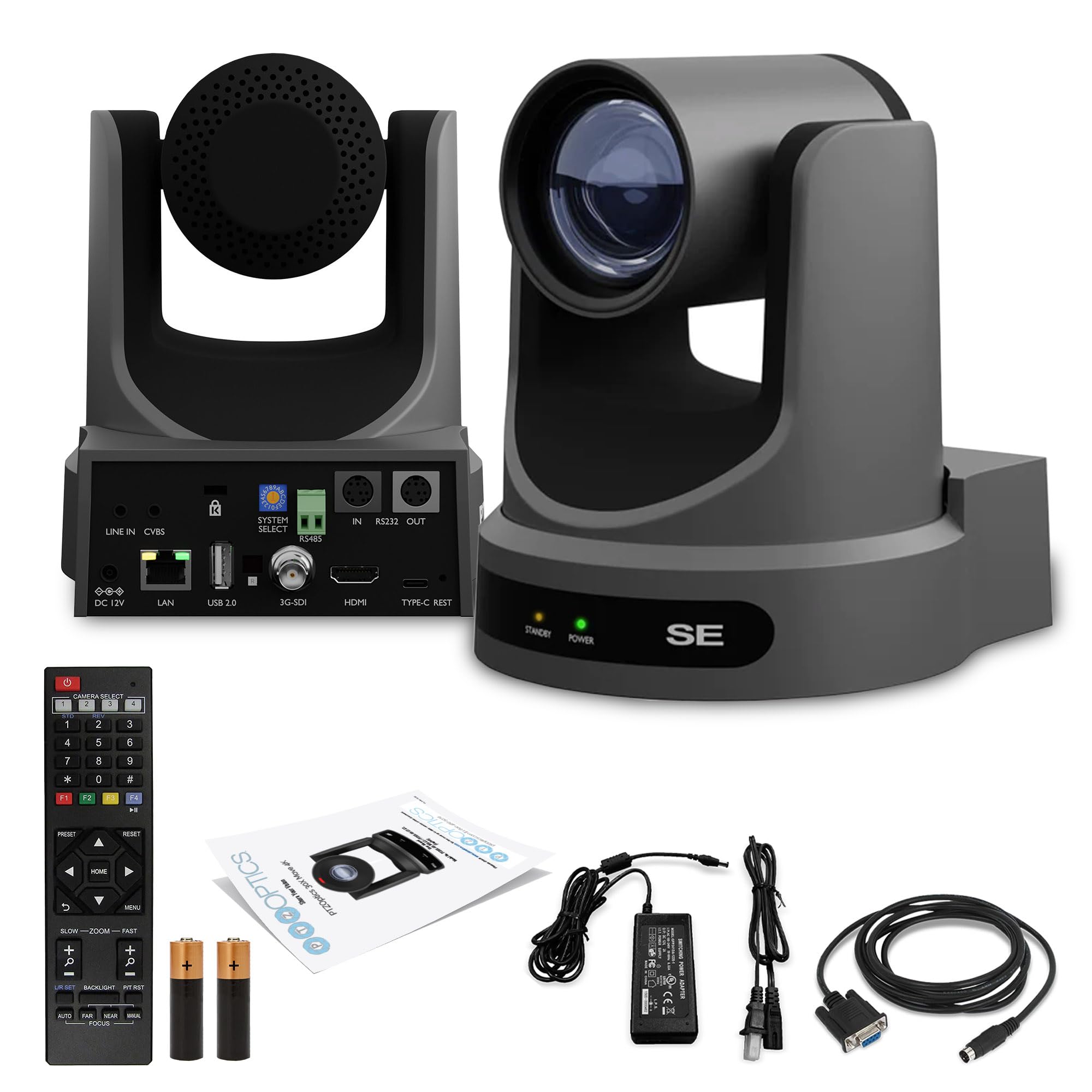 Ptzoptics Move Se Sdi/Hdmi/Usb/Ip Ptz Camera With 12X Optical Zoom (Gray) (Pt12X Se Gy G3)