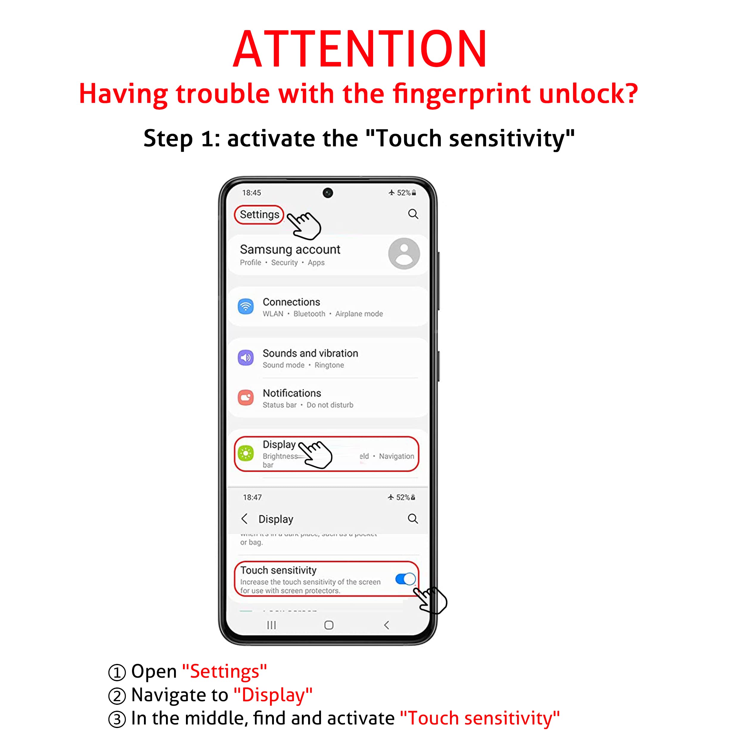 Ailun Glass Screen Protector For Galaxy S22 5G [6.1 Inch Display] 3Pack + 3Pack Camera Lens Tempered Glass Fingerprint Unlock Co