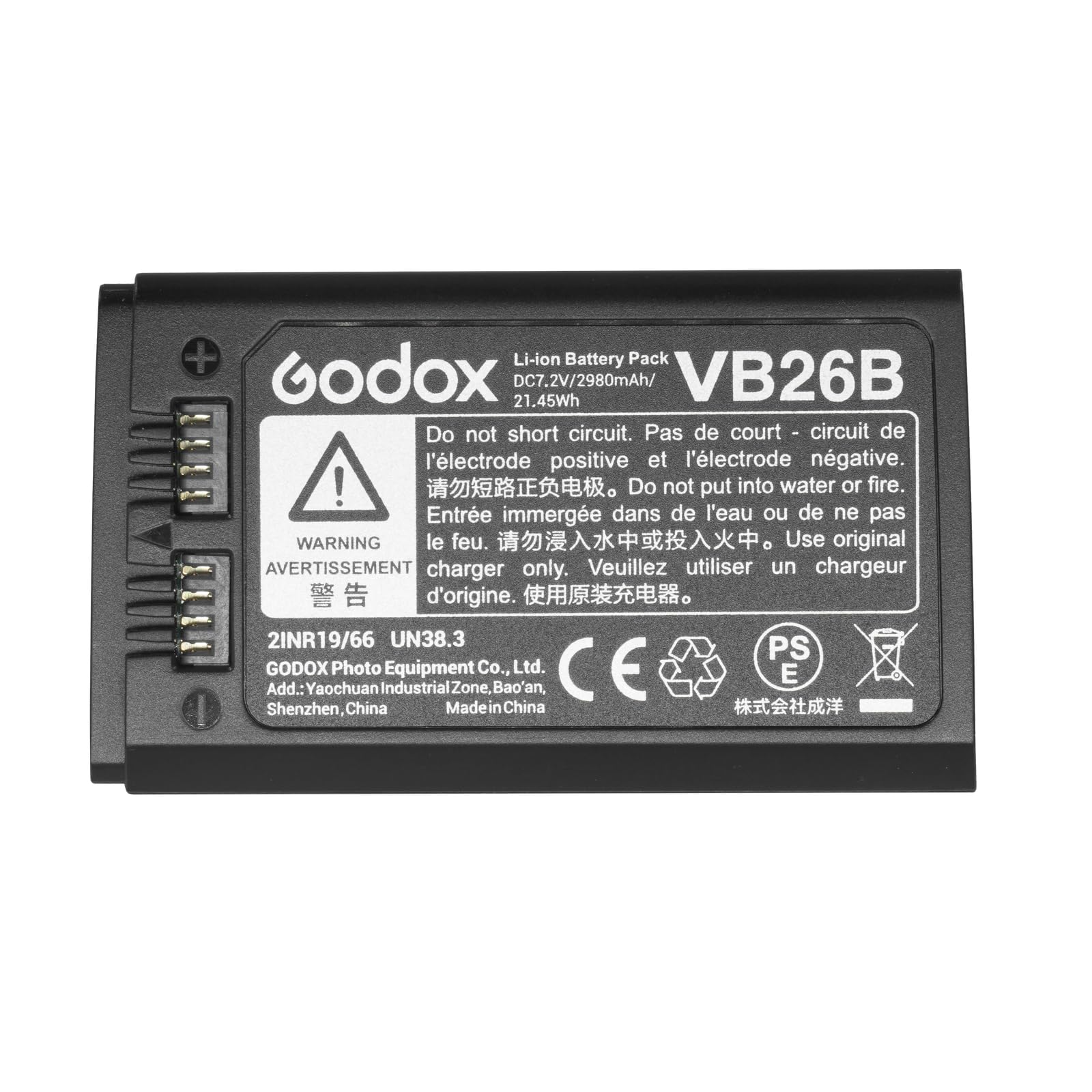 Godox V1 Battery Vb26B Vb26A Vb26 Battery Replacement For V1S V1C V1N V1F V1O V1P V860Iii S V860Iii C V860Iii N V860Iii F V860Ii