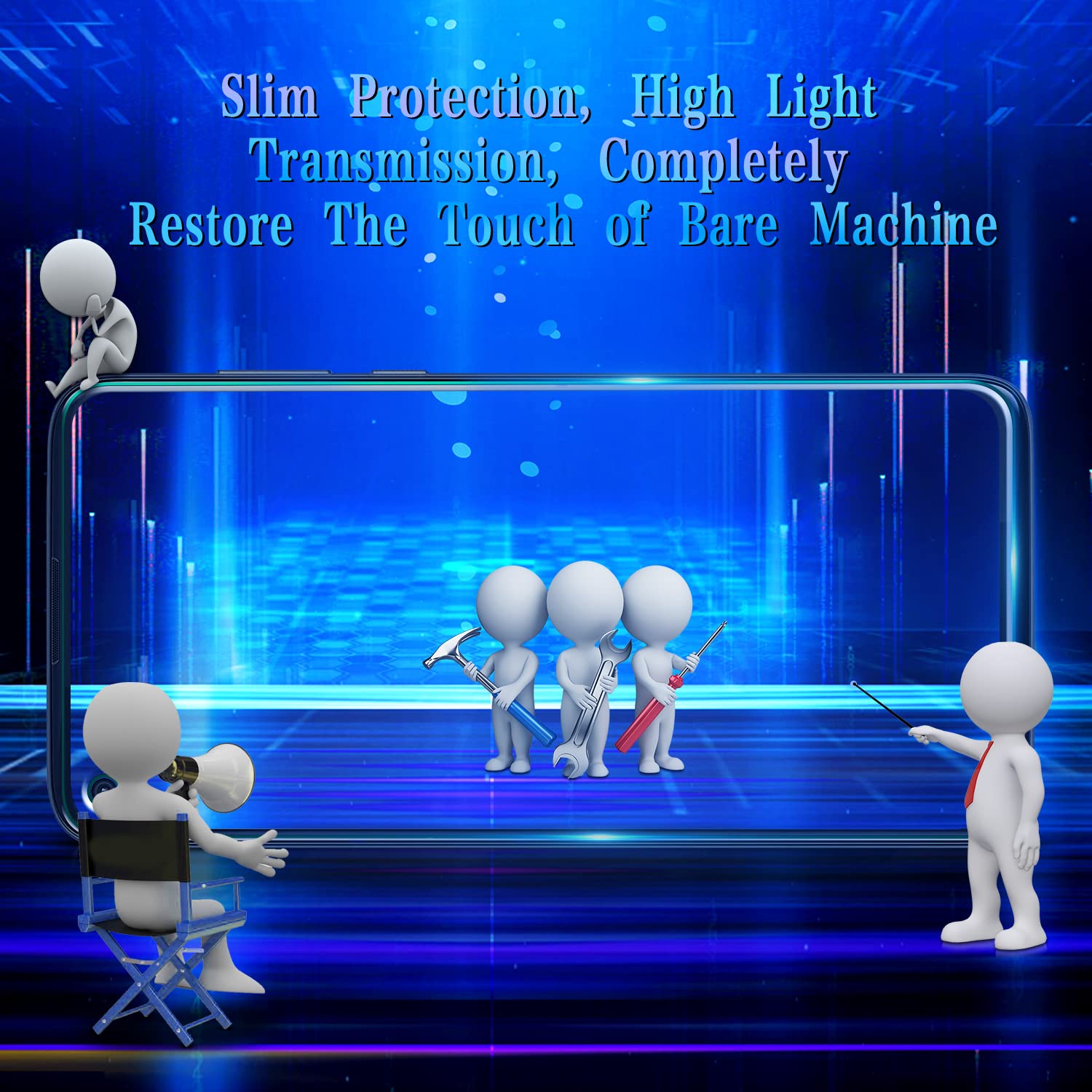 Maytobe [2 Pack] Designed For Motorola Moto G Stylus 5G, Moto G Stylus 2021 Screen Protector Tempered Glass, Support Fingerprint