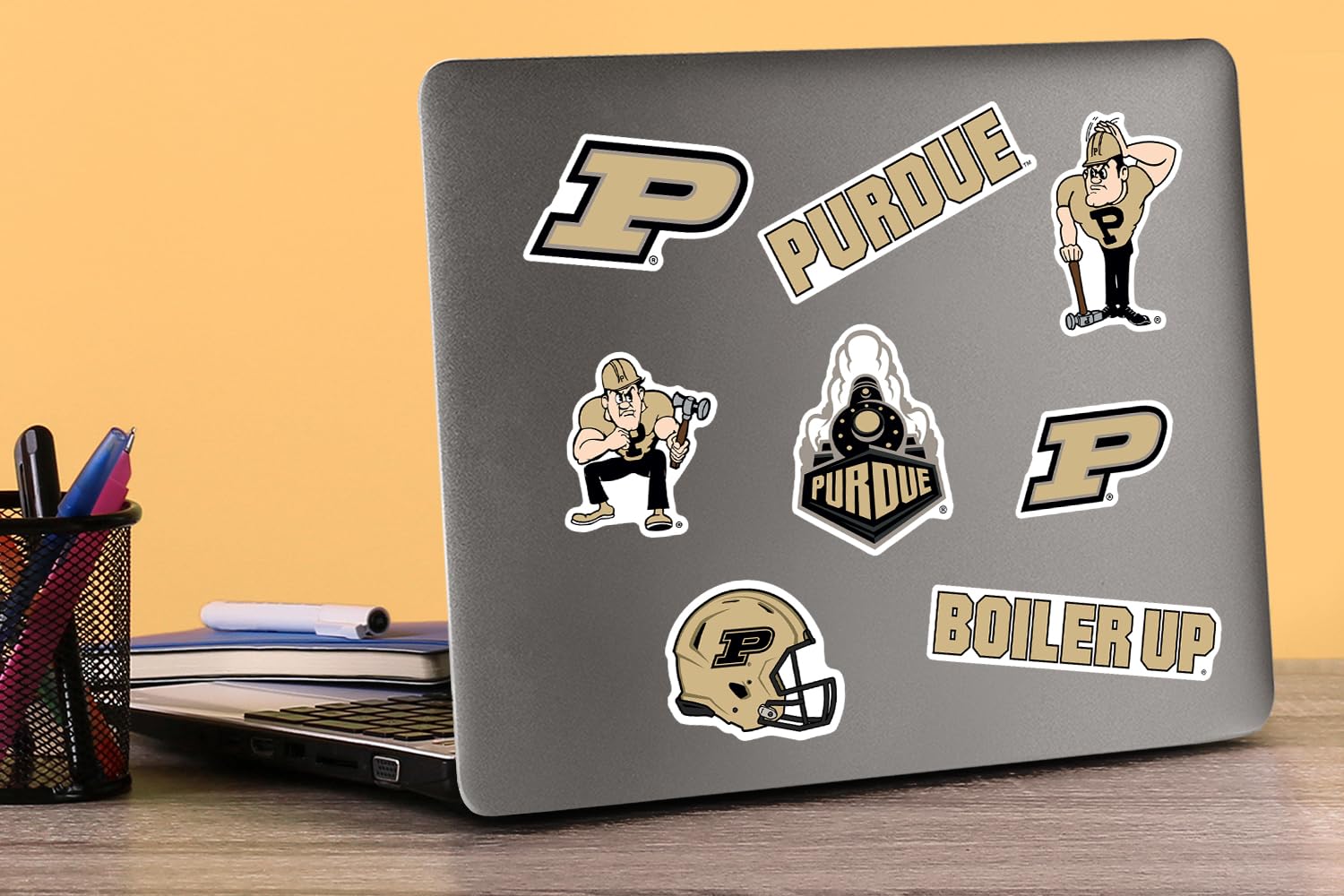 Purdue University 50Ct Vinyl Large Deluxe Stickers Variety Pack   Laptop, Water Bottle, Scrapbooking, Tablet, Skateboard, Indoor