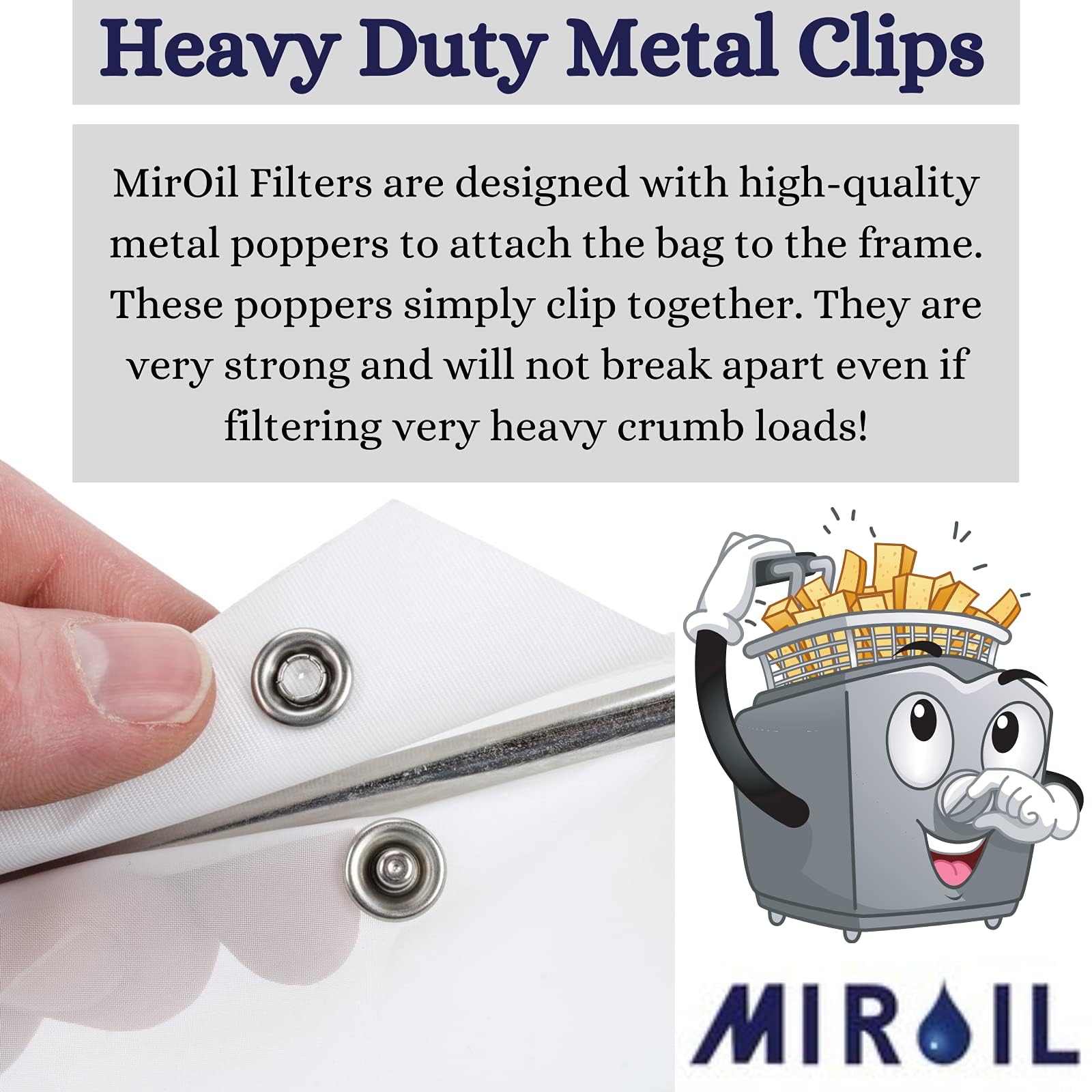 Miroil | Rb5Fs Fryer Filter Bag Only | Miroil Ez Flow Filter Bag | Part 12751| Use To Filter Fry Oil | Suitable For 40 Lb Or 50