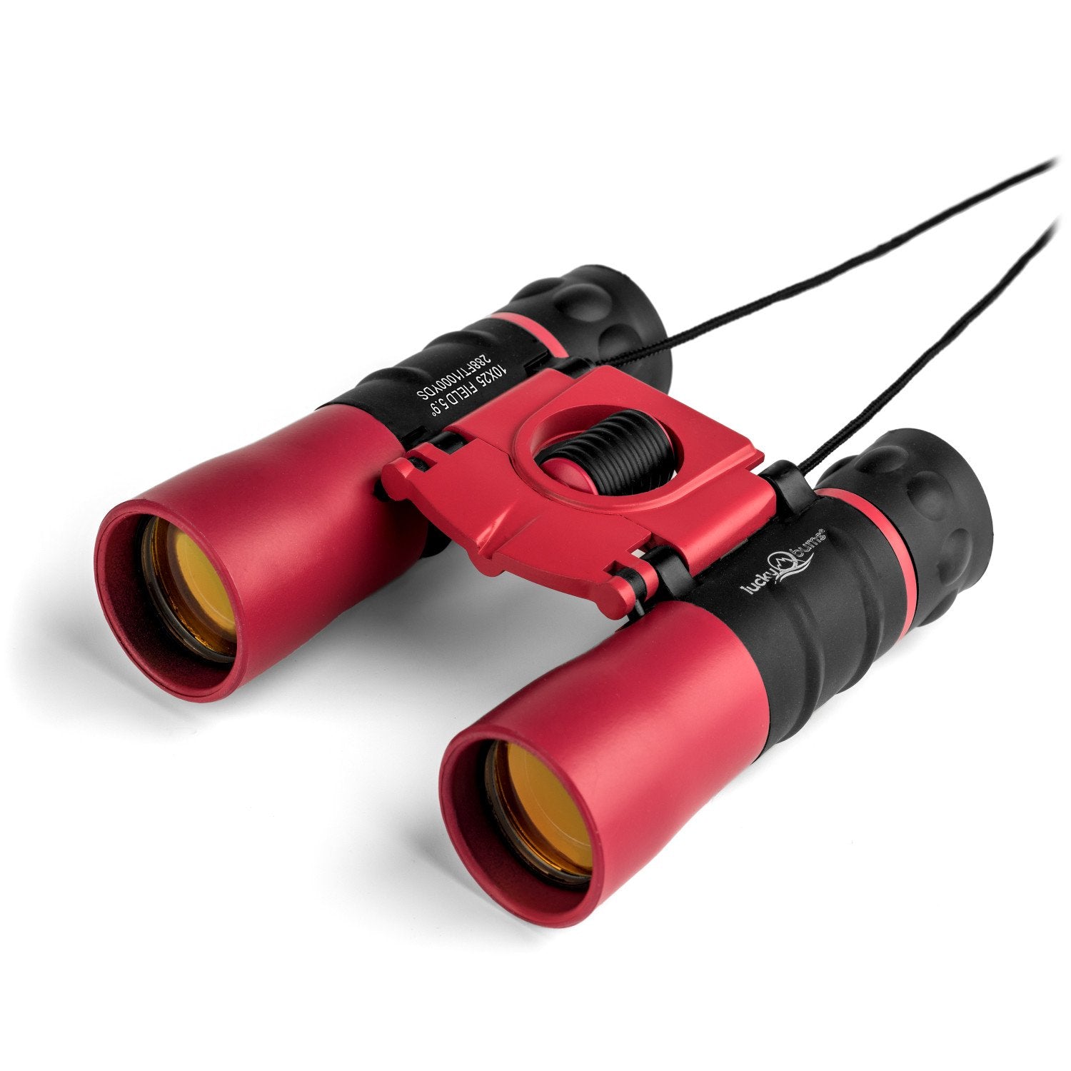 Lucky Bums Youth Kids 10X25 Objective Power Lens Scout Bino Compact Binoculars, Pink