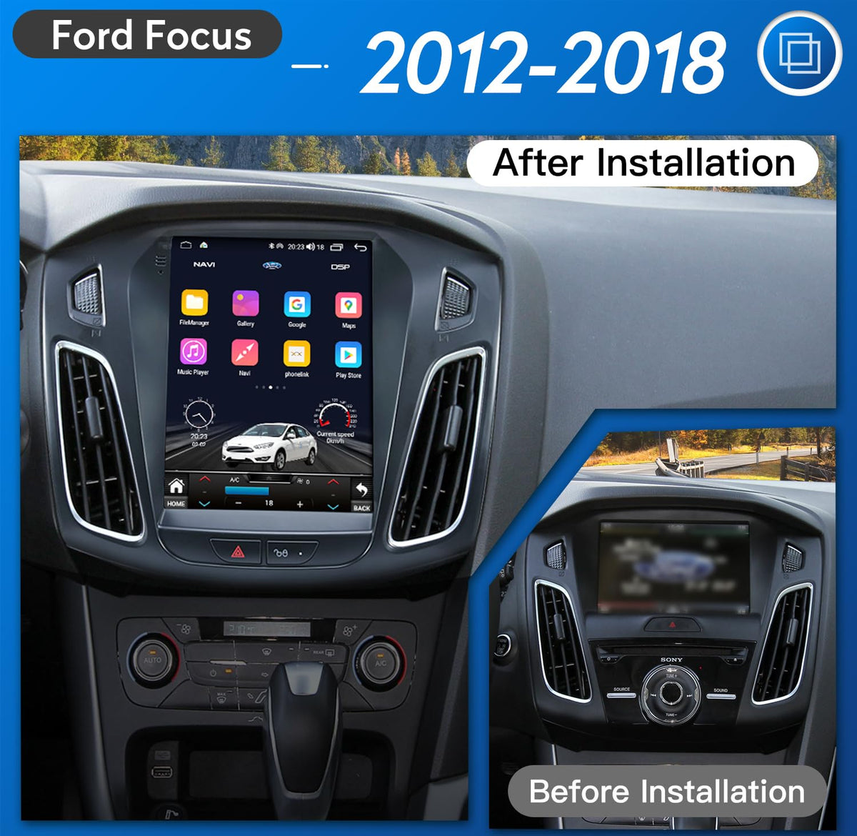 5Gwifi Upgrade 4+32G(8 Core) 1024 * 768 Hd Android13 Car Stereo Radio ...