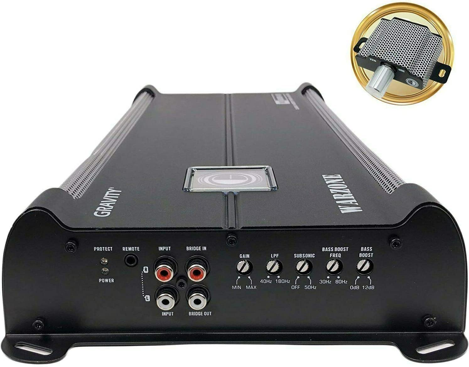 Gravity 4000.1D Class D Car Audio Amplifier   1800 Watts True Rms @ 1 Ohm Max Power At 4000W, 1/2/4 Ohm Stable, Digital, Monoblo