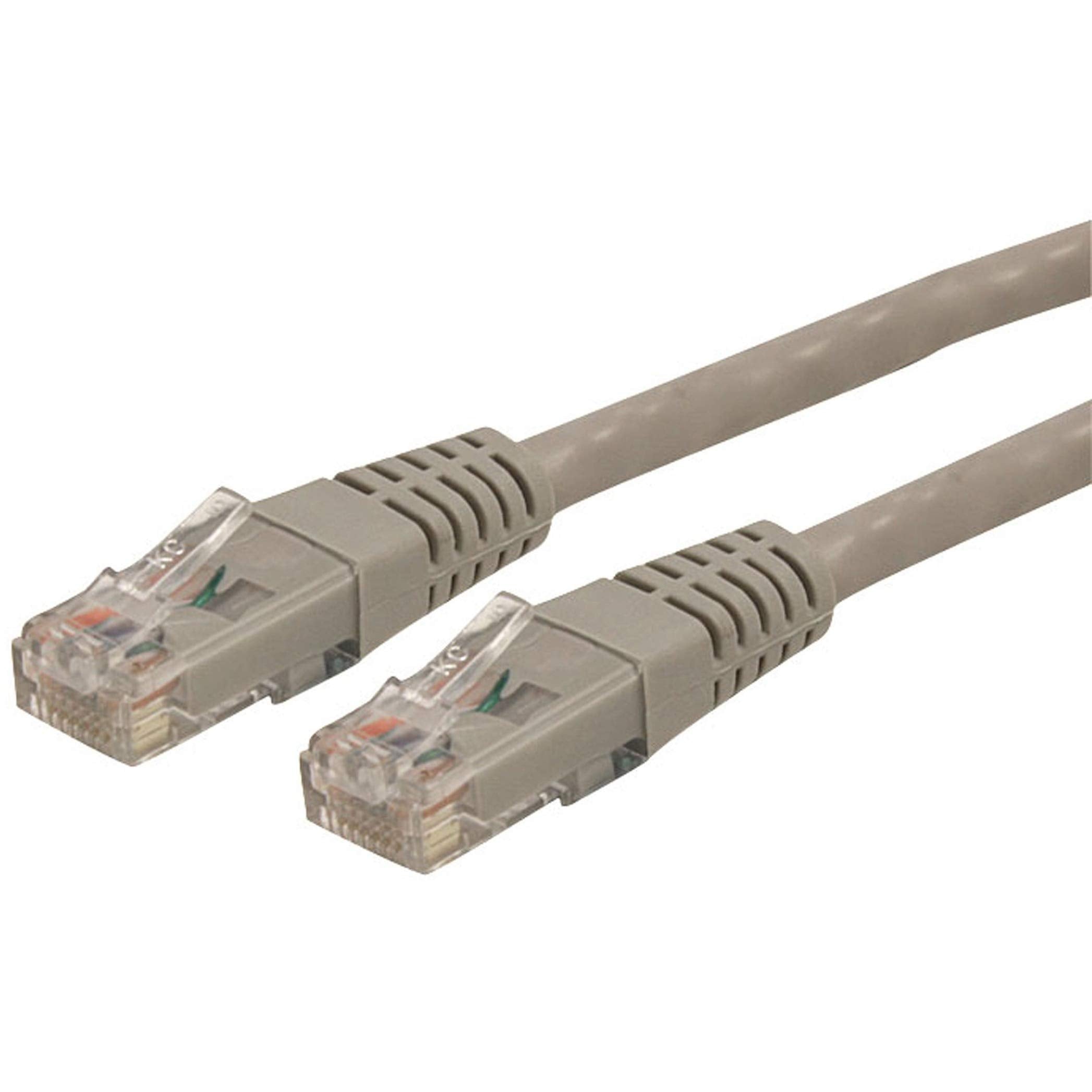 35Ft Gray Cat6 Ethernet Cable Delivers Multi Gigabit 1/2.5/5Gbps & 10Gbps Up To