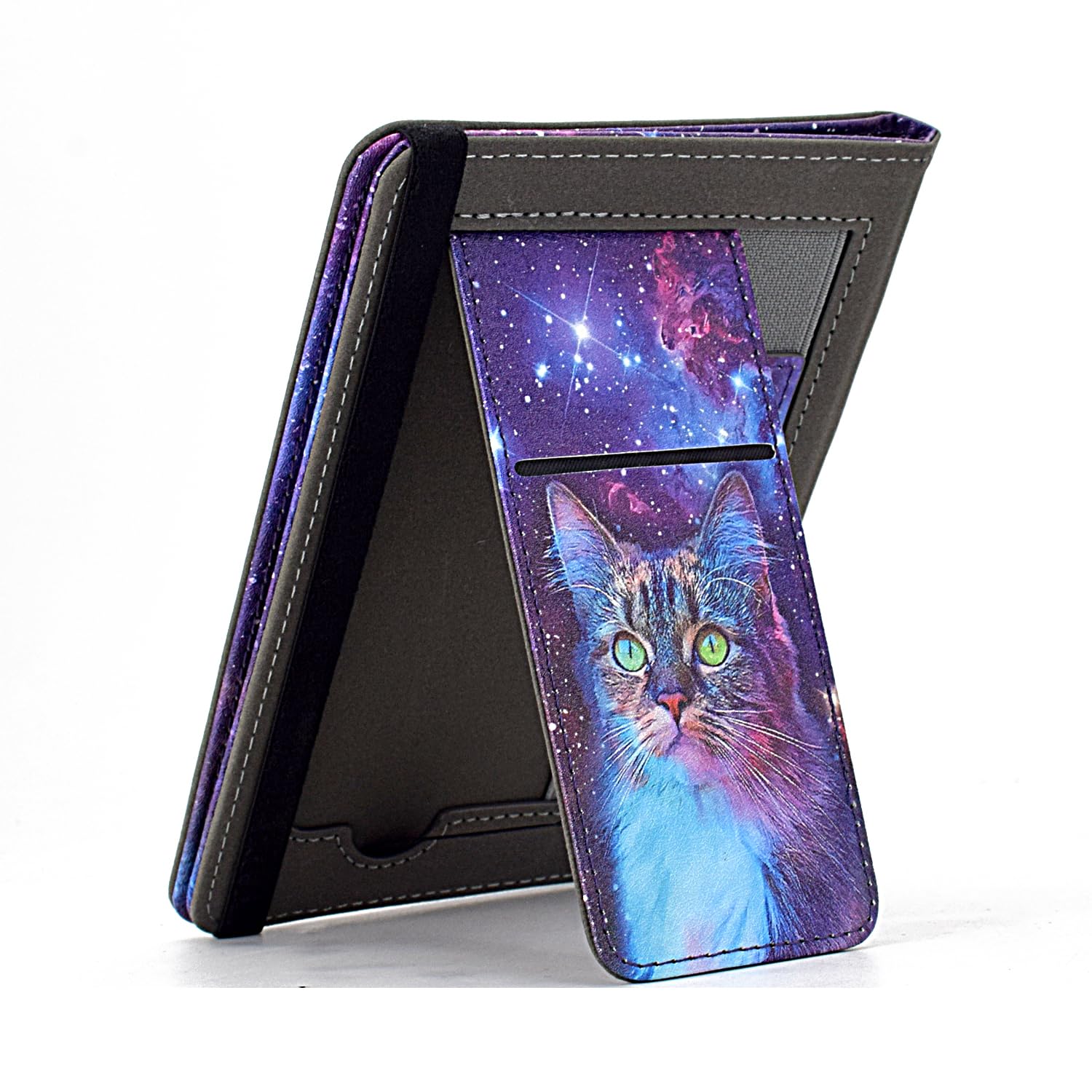 Kerom Universal 6 Inch Ereader Case, Universal Ereader Case 6 Inch, Pu Leather Stand Cover With Hand Strap For All 6   Kindle/