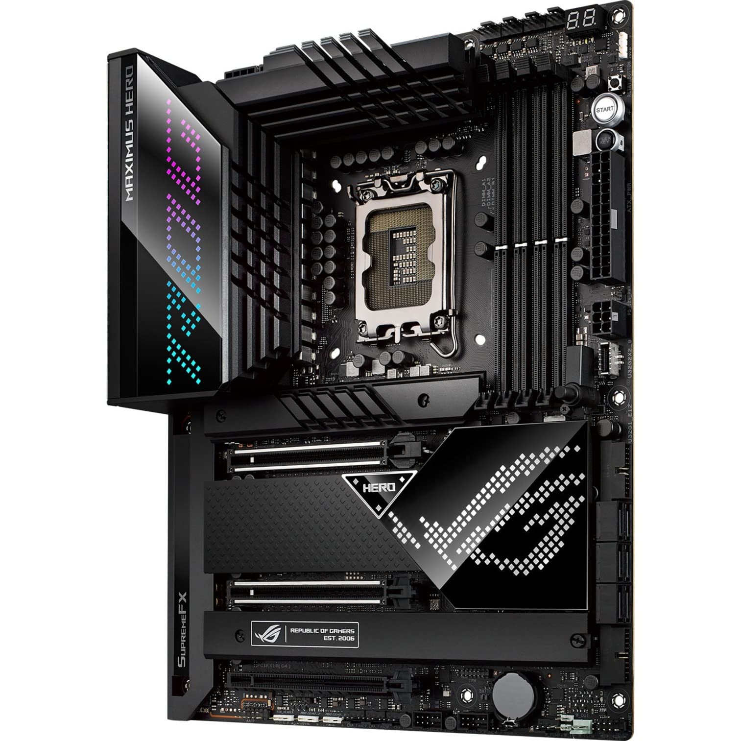 Asus Rog Maximus Z690 Hero Wifi 6E Atx Gaming Motherboard With Pcie 5.0, Ddr5, 20+1 Power Stages, Thunderbolt 4, 5Xm.2
