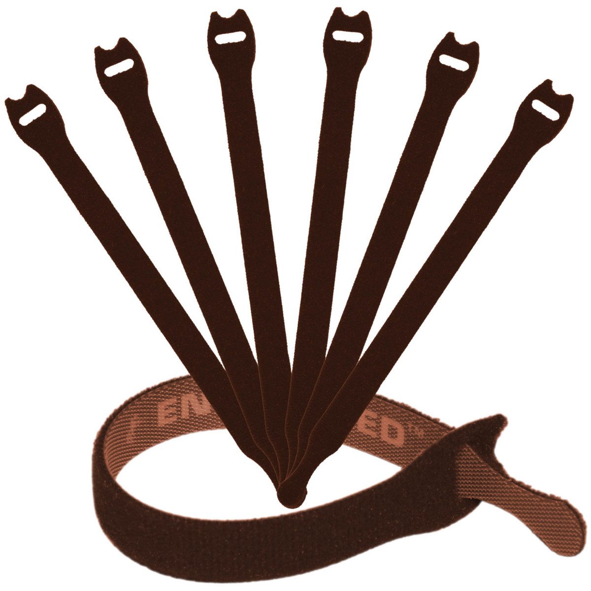 Reusable Cable Ties 1/2'' X 8'' For Cable Management And Organizing Cords   30 Pack Bundled With 2 Bonus Cinch Straps (Brown)