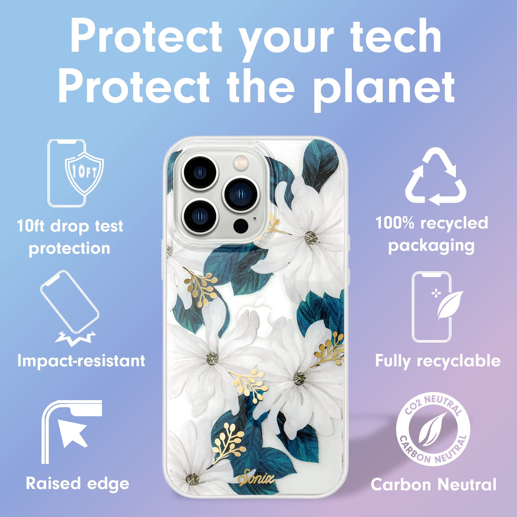 Sonix | Compatible With Magsafe Iphone 13 Pro Case Floral | 10Ft Drop Tested | Delilah Flower