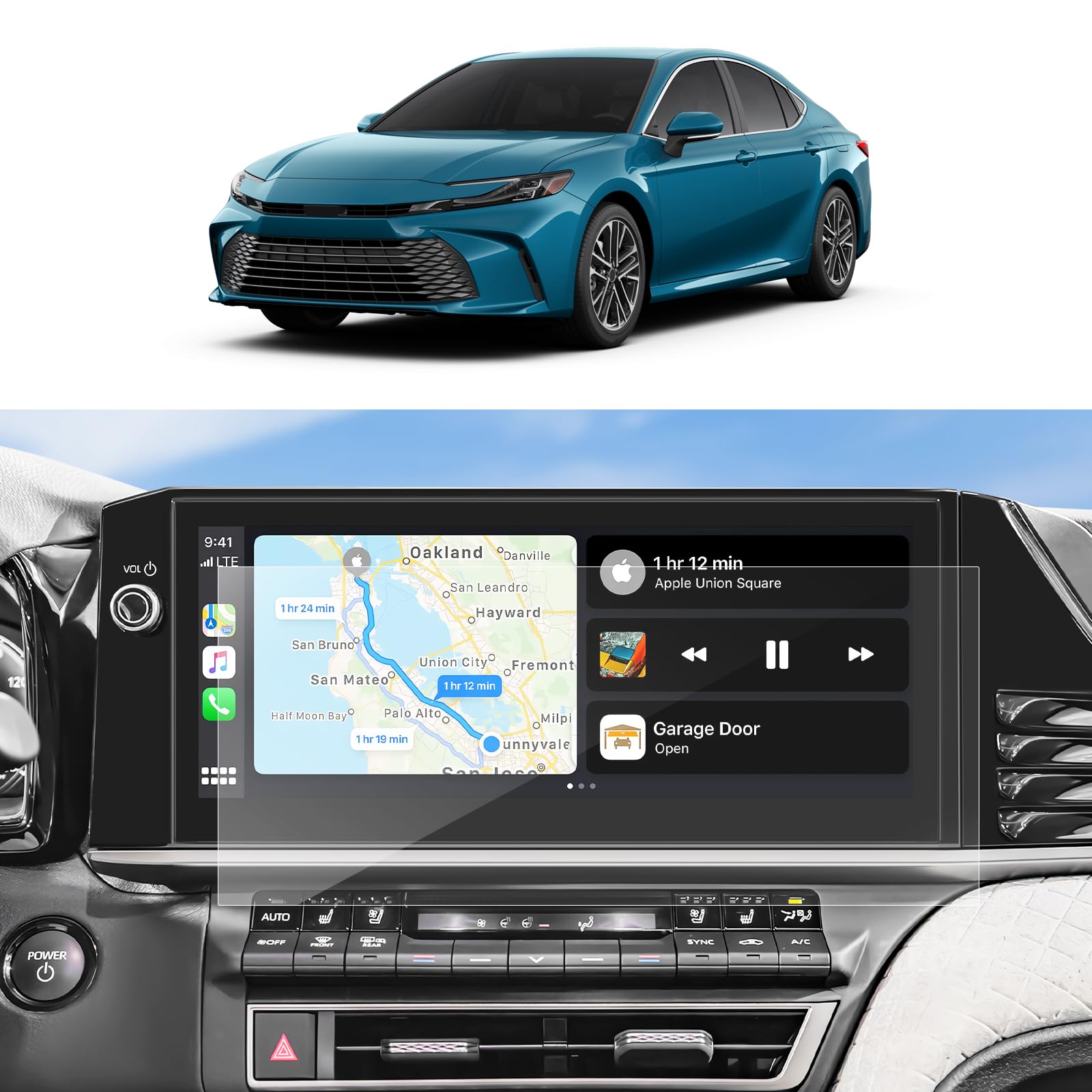 Sktu For 2025 Toyota Camry Screen Protector 12.3 Inch For 2025 Toyota Camry Xle/Xse 12.3 Inch Navigation Display Screen Toyota Camry 2025 Accessories 2025 Camry Hybrid Screen Protector 2025 Camry Xv80 (2Pcs)