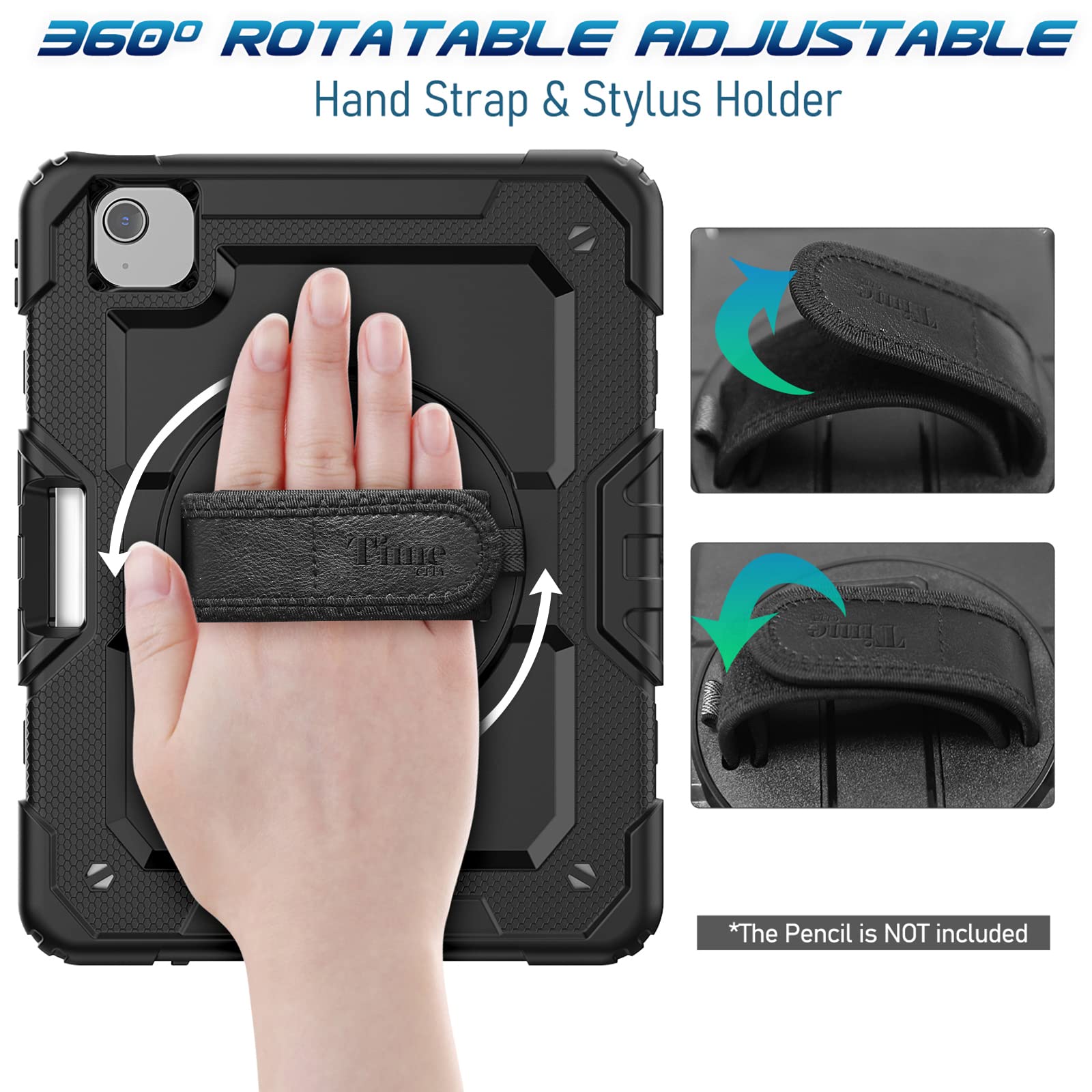 Timecity Case For Ipad Air 5Th Generation 2022/ For Ipad Air 4Th Generation 2020 10.9 Inch, Durable Sturdy Protection Case With