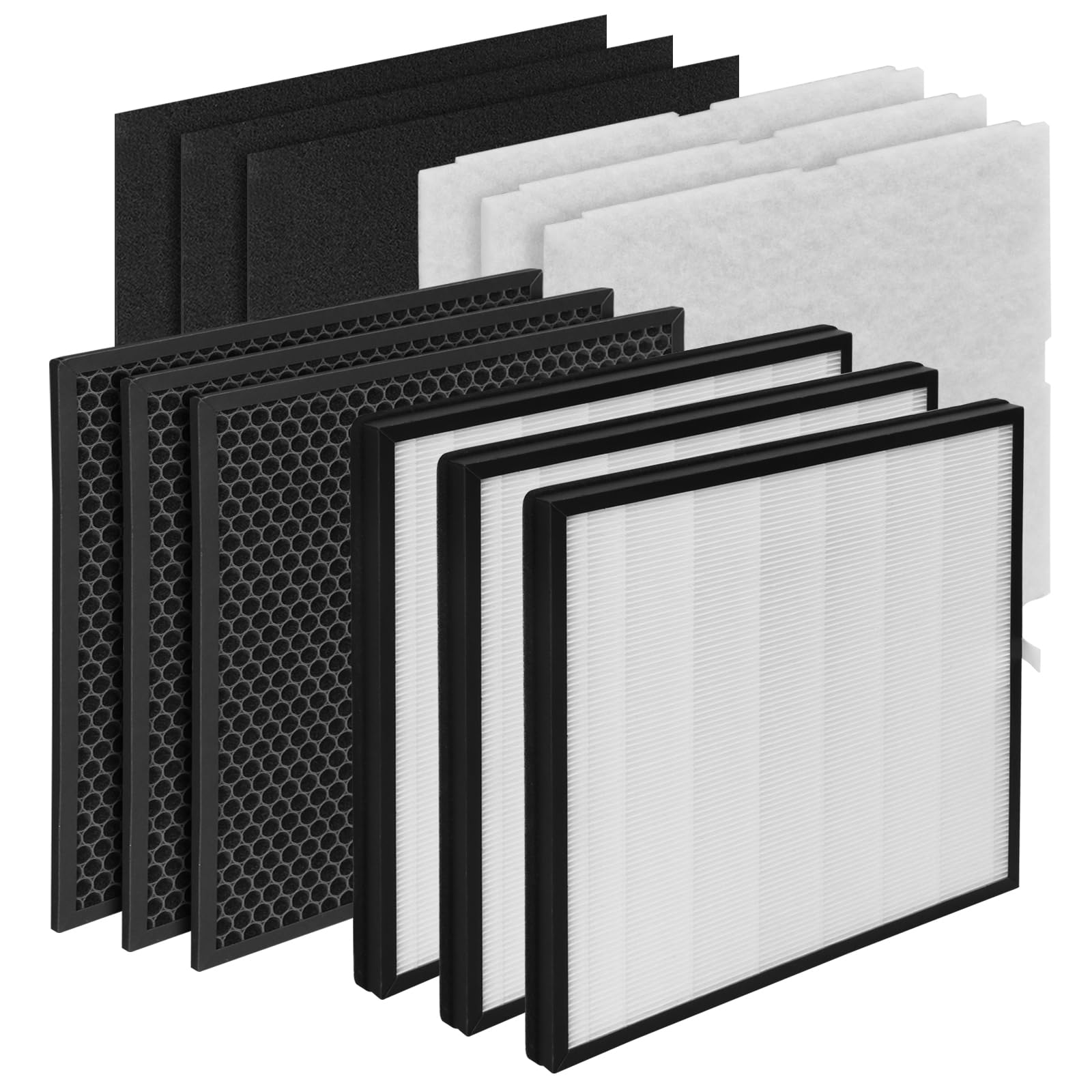 Gokbny 3 Set Rabbit Air Minusa2 Filter Replacement Kit Compatible With Rabbit Air Minusa2 Purifier, Spa 700A, Spa 780A/N [Odor R