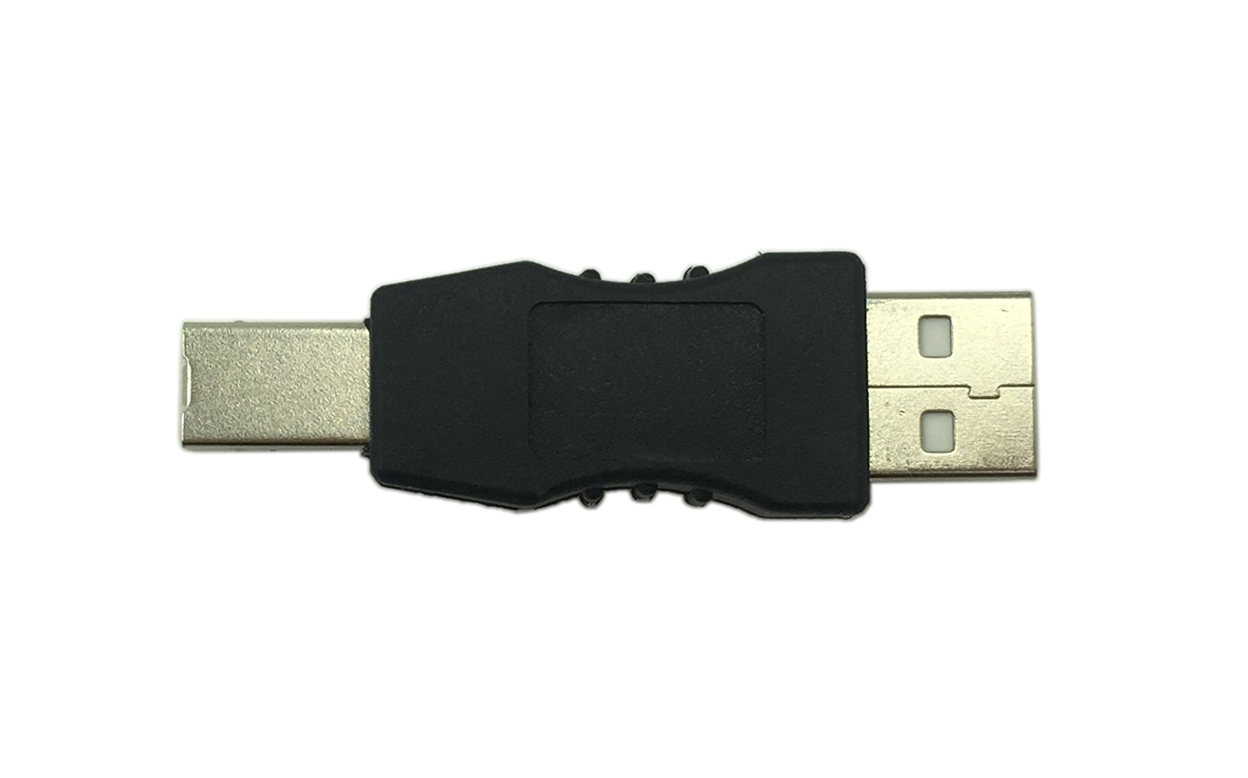 Cerrxian Usb Type A Male To Usb Type B Male Connector Converter Adapter (2Pack)