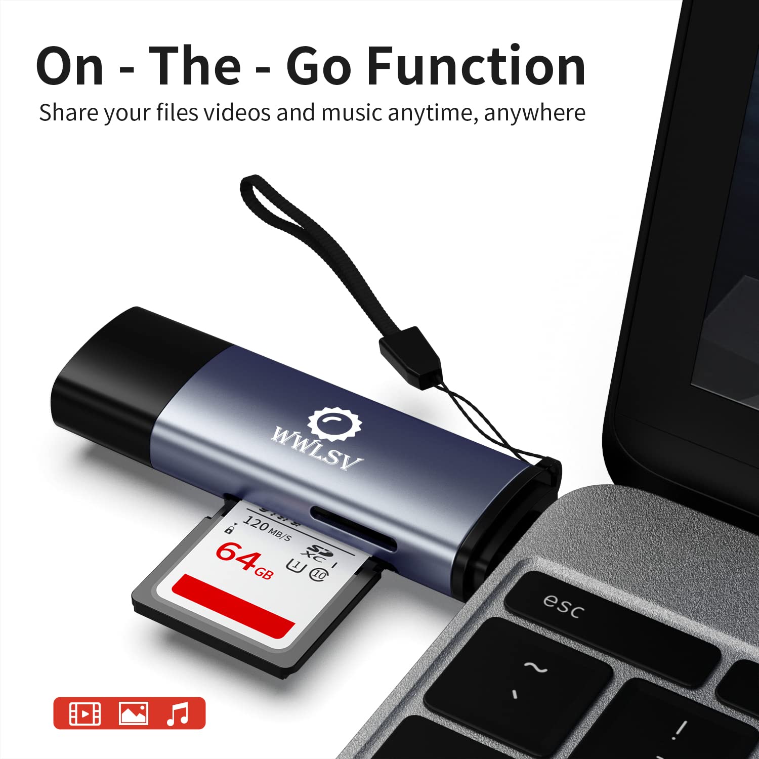 Sd Card Reader Wwlsv Usb C Memory Card Reader Adapter Usb 3.0, For Sd/Micro Sd Memory Card Adapter For Microsdxc And Sdhc Card,