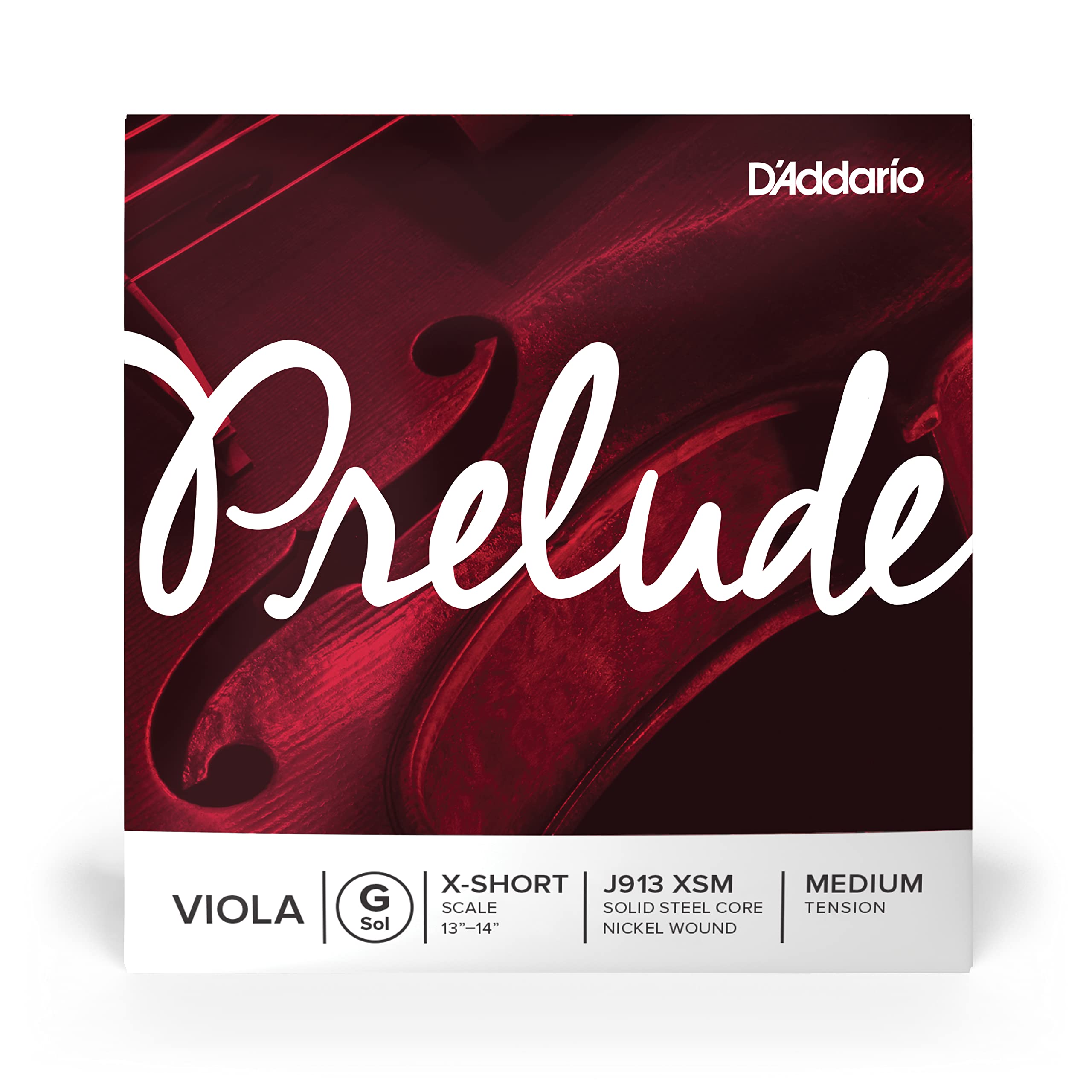 DAddario Prelude Viola Single G String, Extra Short Scale, Medium Tension
