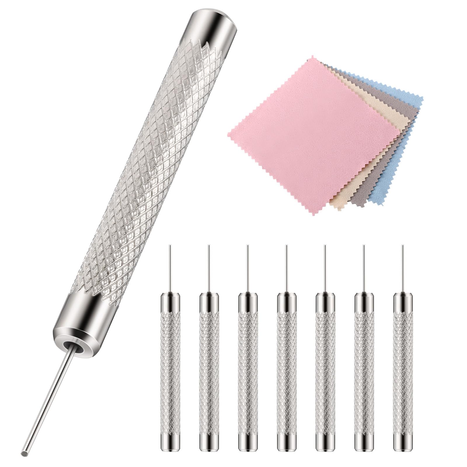 Outus 8 Pack Sim Card Removal Tool Sim Card Ejector Tray Pin Needle with 4 Cleaning Cloth Compatible with Most Phone Models