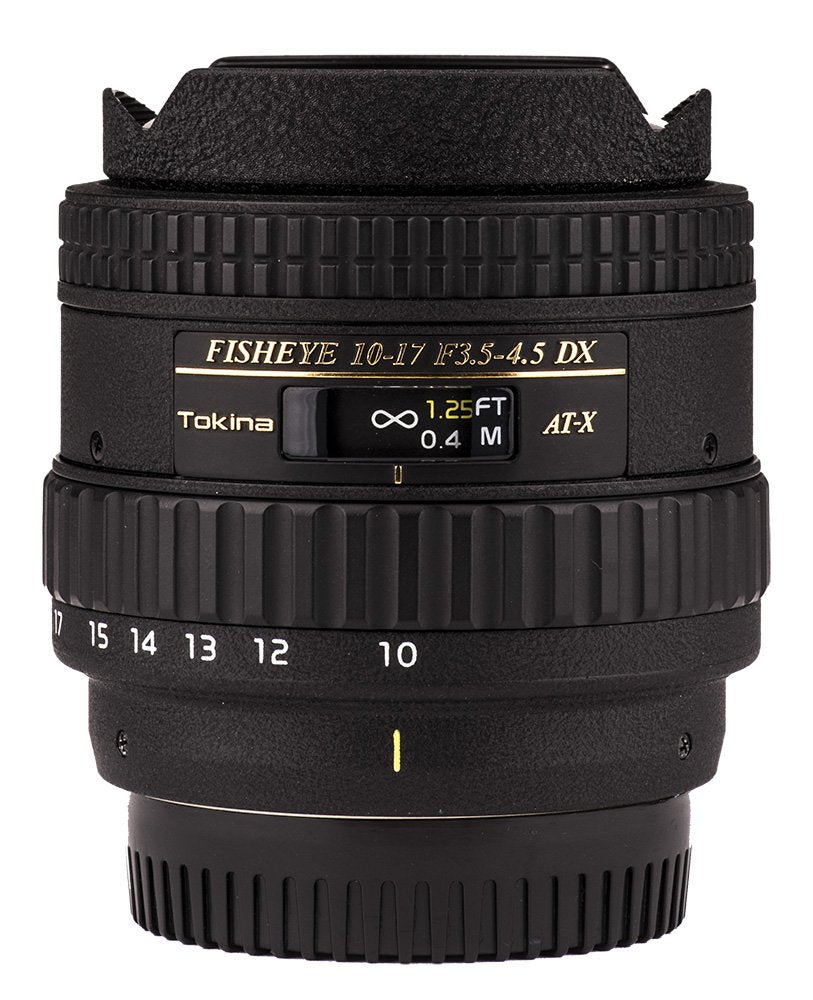 Tokina Atxaf107Dxn 10 17Mm F/3.5 4.5 Af Dx Fisheye Lens For Nikon Digital Slr, Black
