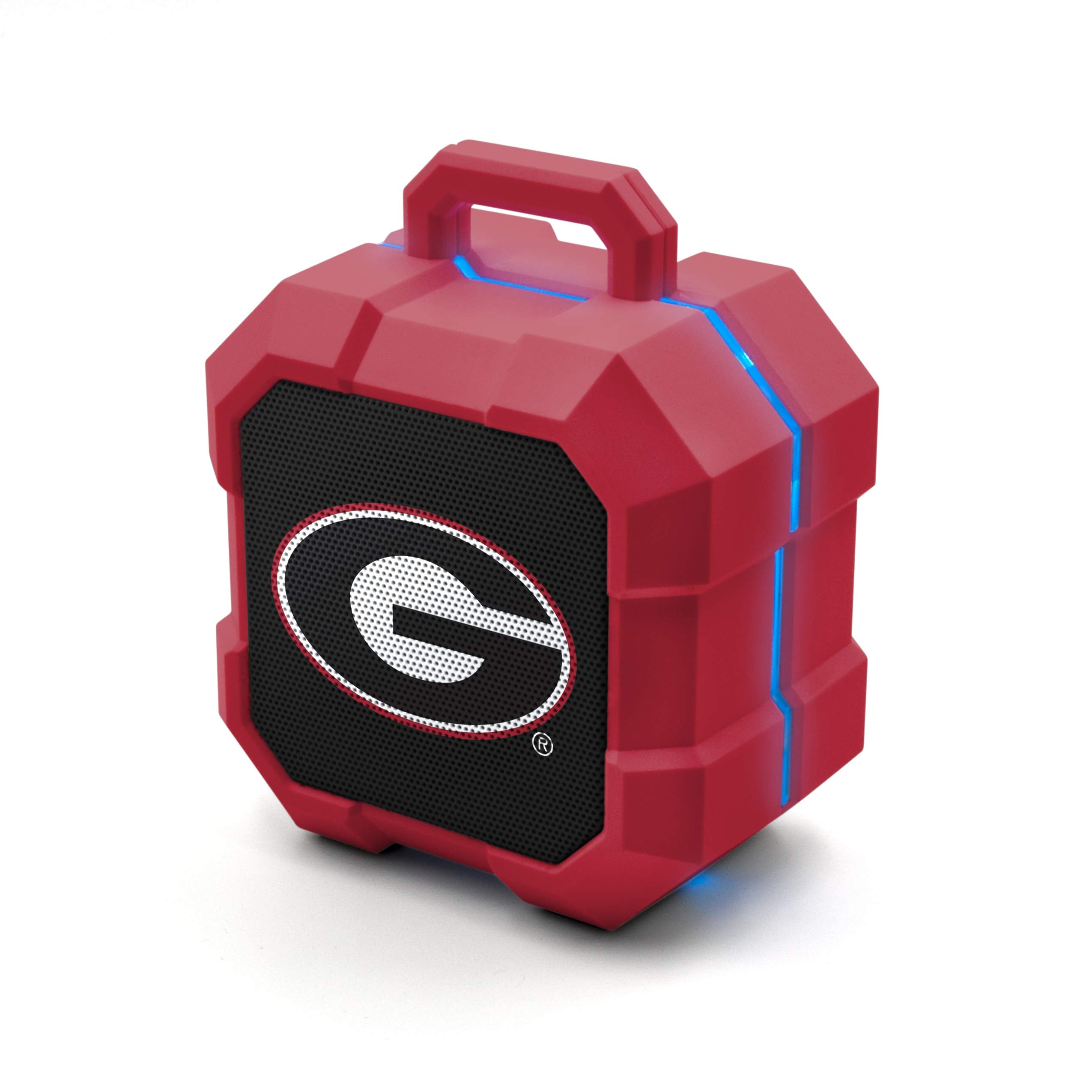 SOAR NCAA Shockbox LED Wireless Bluetooth Speaker, Georgia Bulldogs