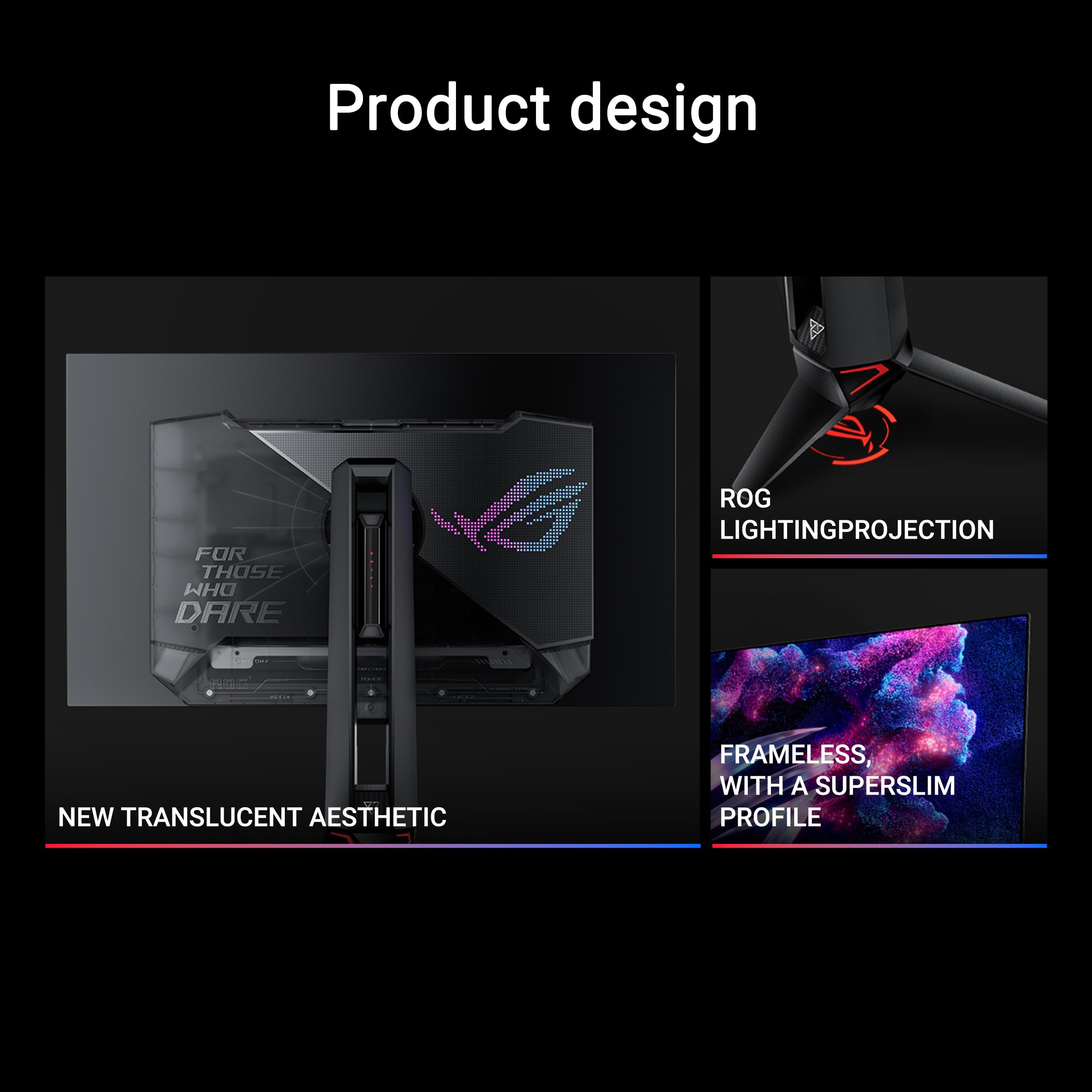 Asus Rog Swift Oled 27    1440P Gaming Monitor (Pg27Aqdp)   Woled, Qhd, 480Hz, 0.03Ms, G Sync Compatible, Custom Heatsink, Ai As