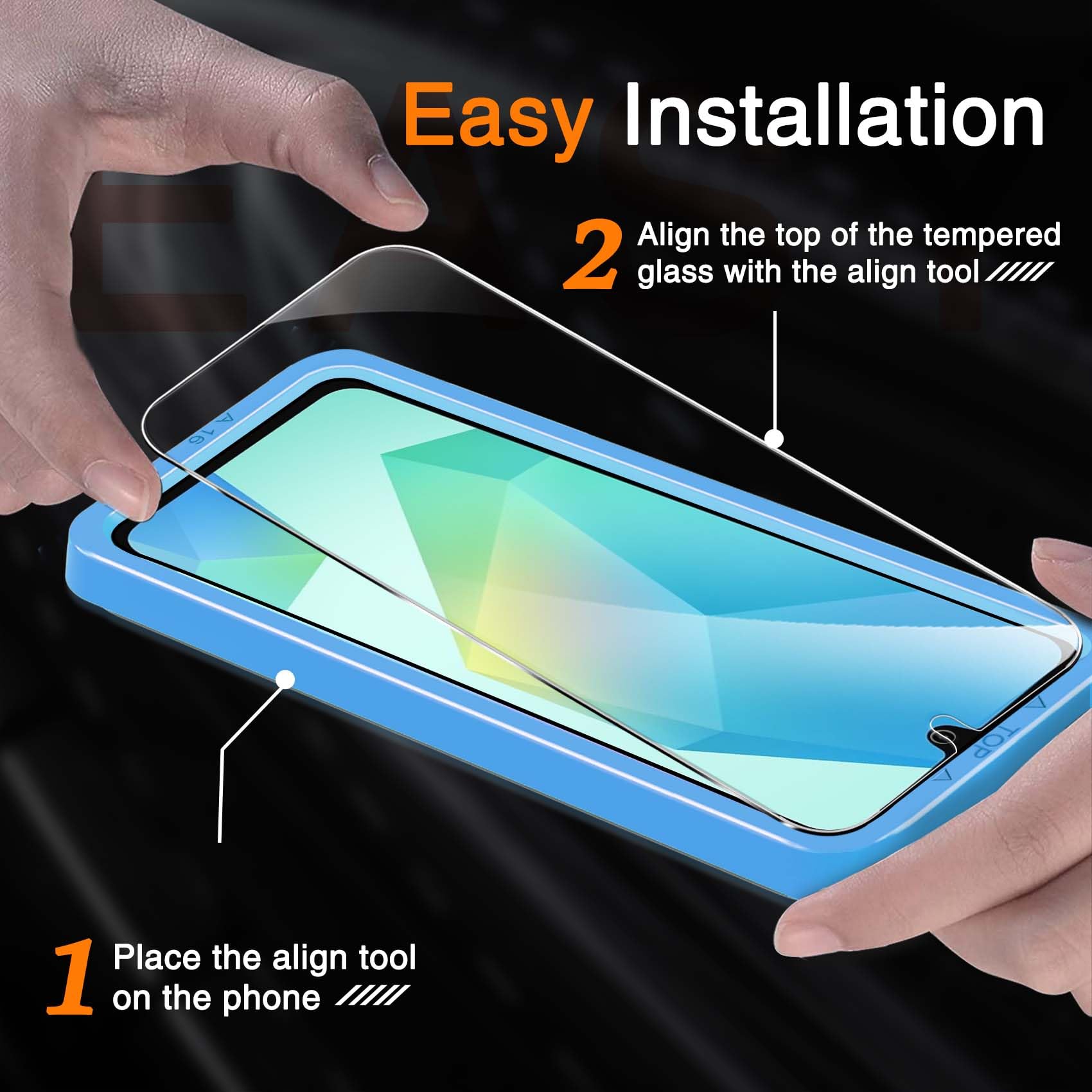 Milomdoi 3 Pack Tempered Glass For Samsung Galaxy A16 5G Screen Protector With 3 Pack Camera Lens Protector Accessories, Case Fr