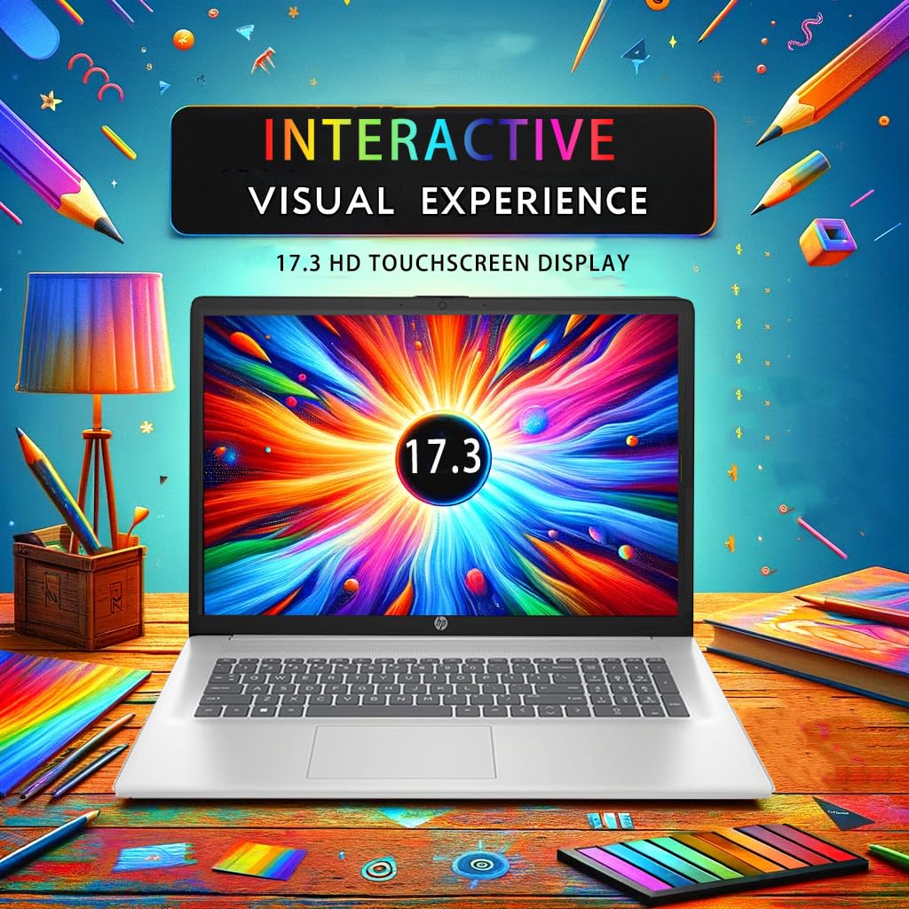 Hp Business Laptop, 17.3'' Hd (1600 X 900) Touchscreen Display, Core I5-1335U Processor, 10 Core, 64Gb Ram | 2Tb Pcie Ssd, Intel