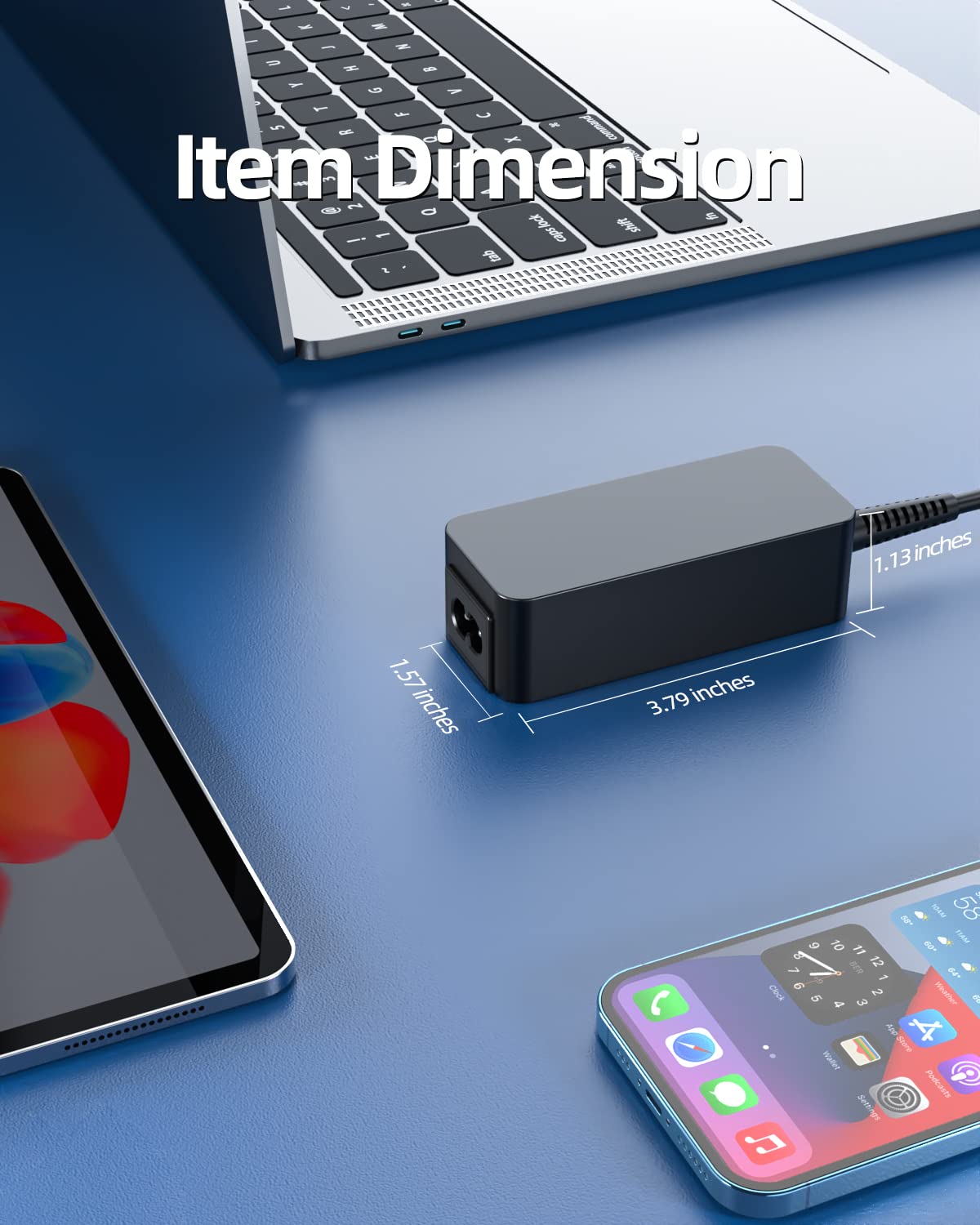 45W Ac Charger Fit For Dell Inspiron P25T P24T P20T P58F P51F P28E P69G P57G P66F P75F P47F P30E P83G P60G P70F P54G P32E P55F P75F P29G P89G P35E P63F P76G P93G P91G Laptop Adapter Power Supply Cord