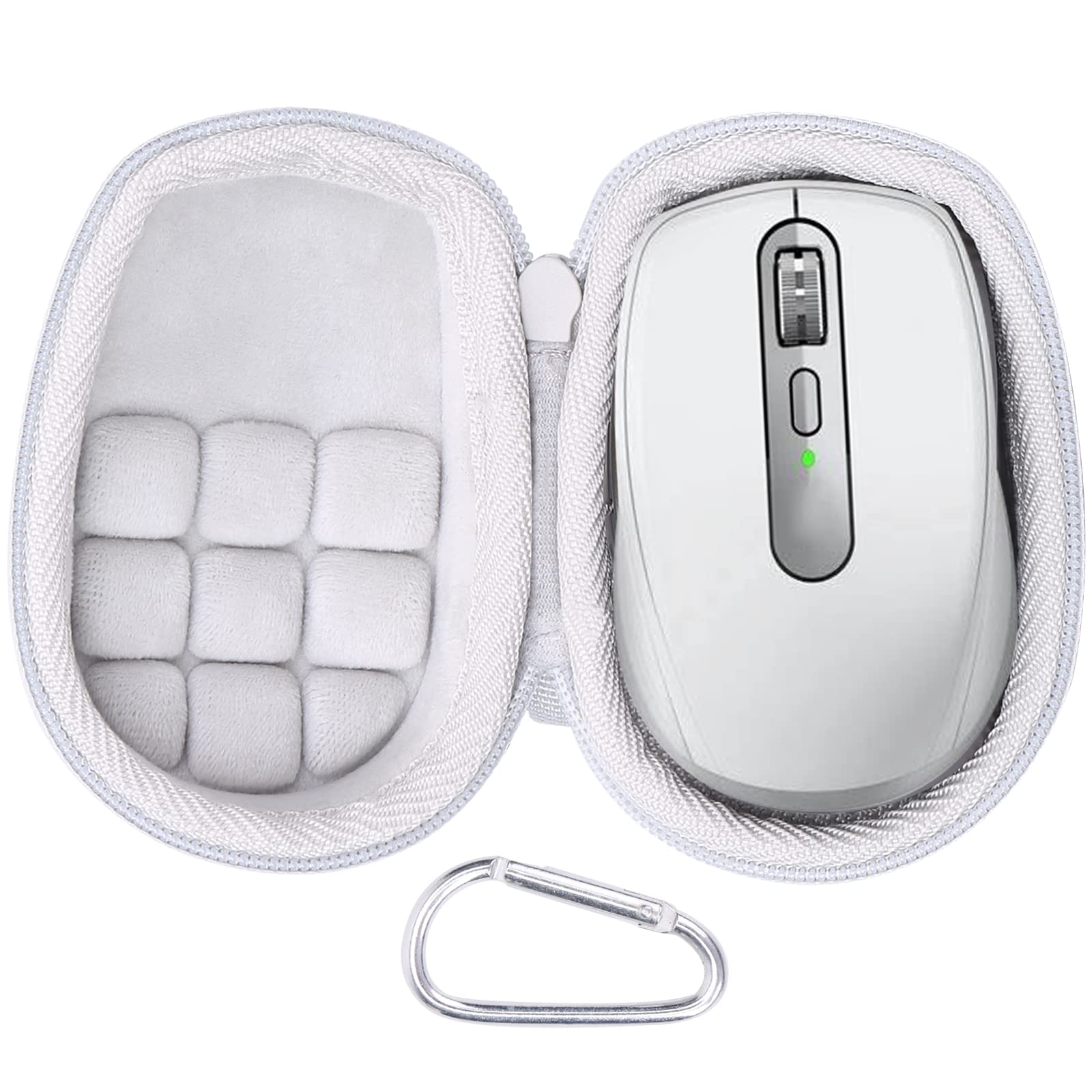 co2CREA Hard Case replacement for Logitech MX Anywhere 3S Anywhere 3 Anywhere 2S Anywhere 2 Compact Performance Mouse (Pale Grey