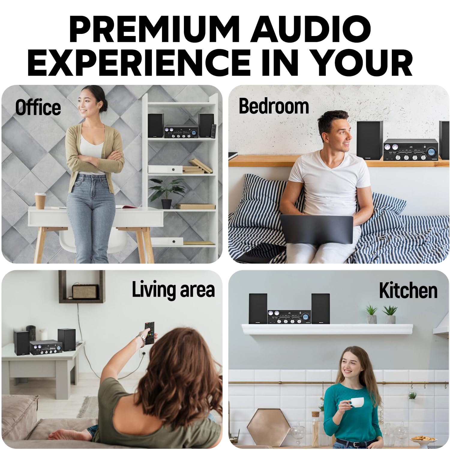 Magnavox Mm451 3 Piece Tray Loading Cd Shelf System With Digital Pll Fm Stereo Radio, Bluetooth Wireless Technology, And Remote