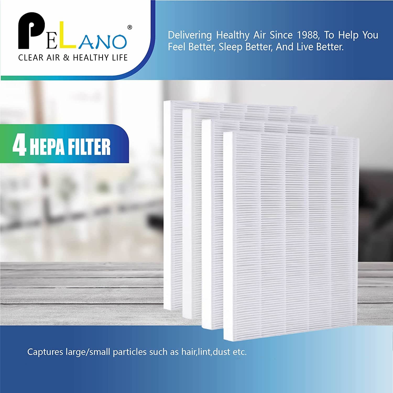 4Pack C545 Hepa Replacement Filter Compatible For Winix C545, Hepa Filter S, Part Number 1712 0096 00 And 2522 0058 00