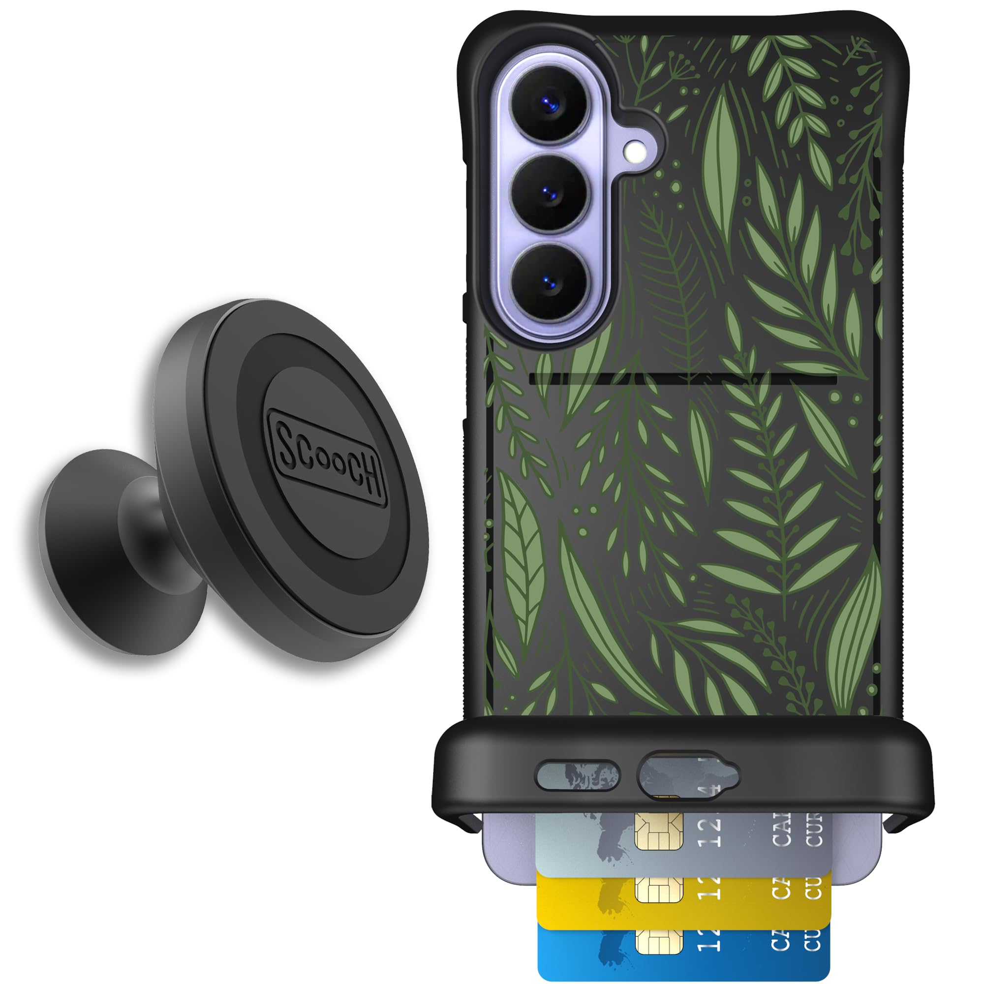 Scooch for Samsung Galaxy S26+ Plus Case with Card Holder, Wingmate Wallet Case with Hidden Card Slot and RFID Protection, Start