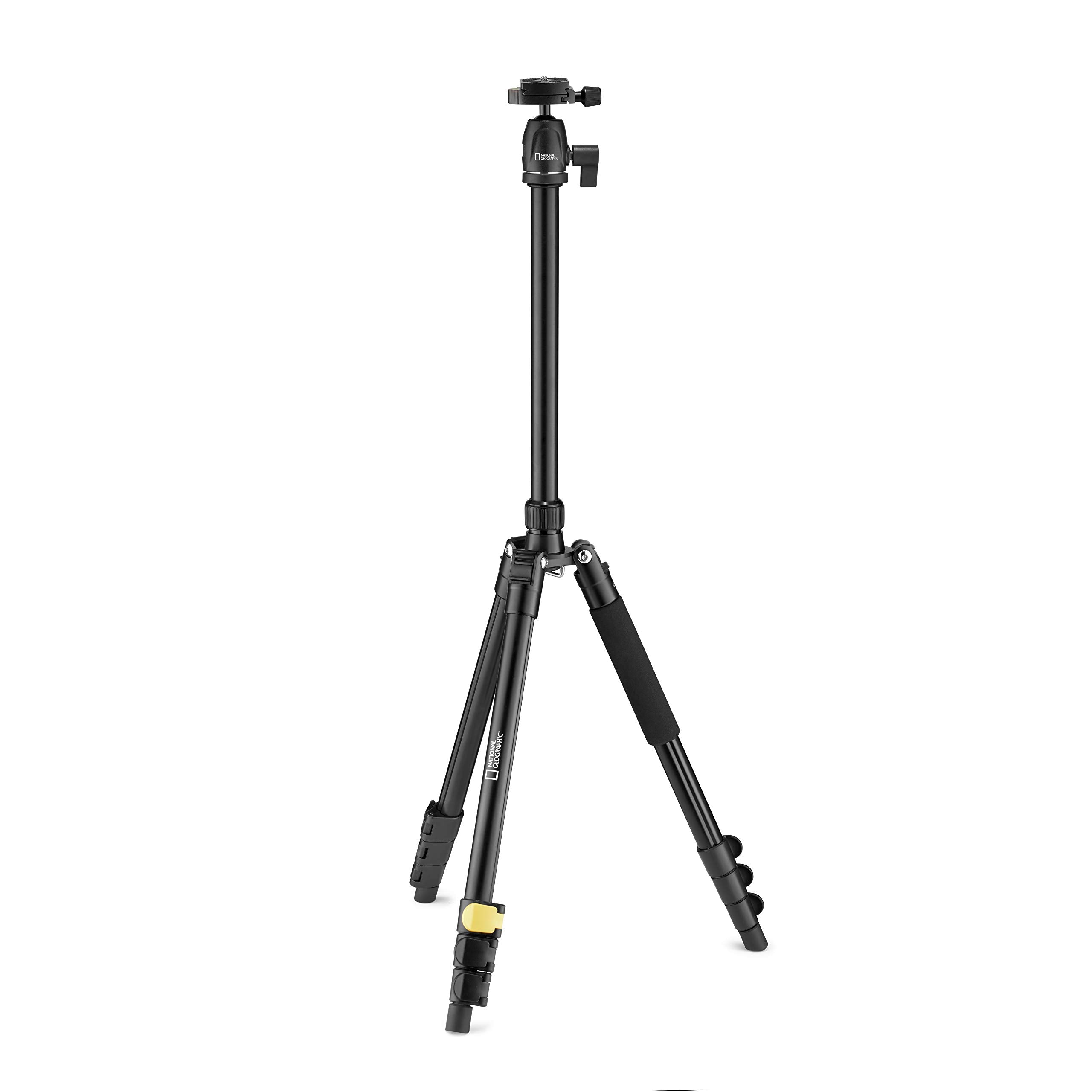 National Geographic Travel Photo Tripod Kit With Monopod, Aluminium, 4 Section Legs, Lever Locks, Load Up 6Kg, Carrying Bag, Ball Head, Quick Release, Ngtr001L