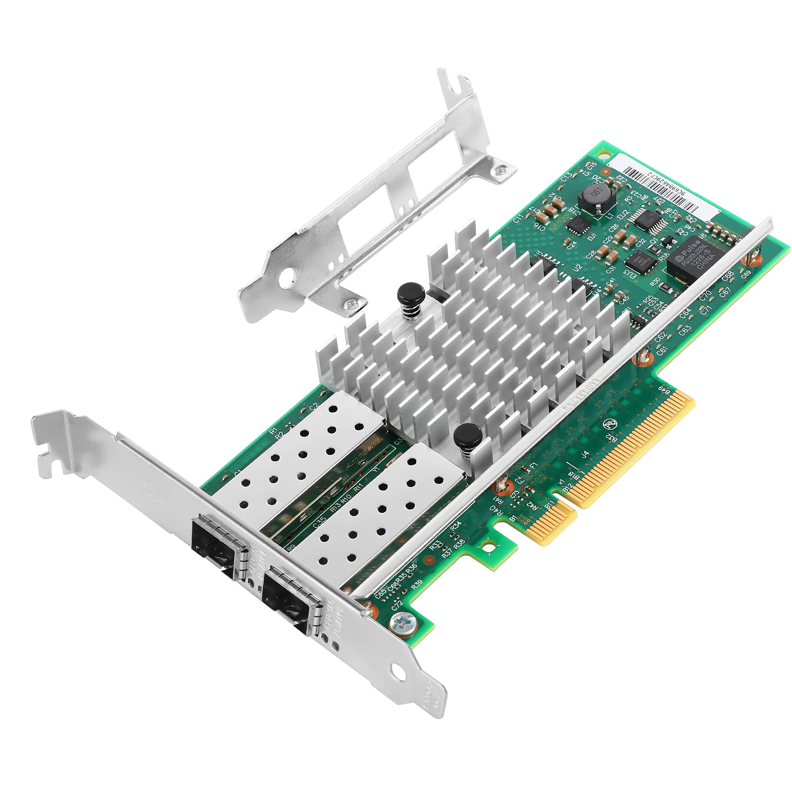 Vogzone For Intel X520 Da2/X520 Sr2 10Gbe Converged Network Card Dual Sfp+ Port Pci E X8 With Intel 82599Es Chip