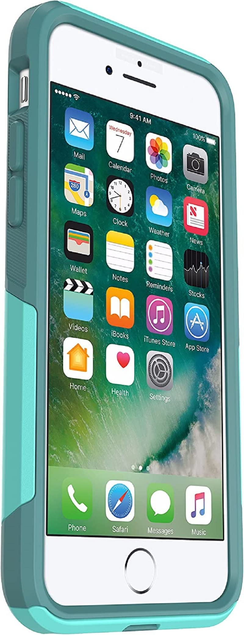 Otterbox Commuter Series Case For Iphone Se (3Rd & 2Nd Gen) & Iphone 8/7 (Only)   Non Retail Packaging   (Aqua Mint Way)