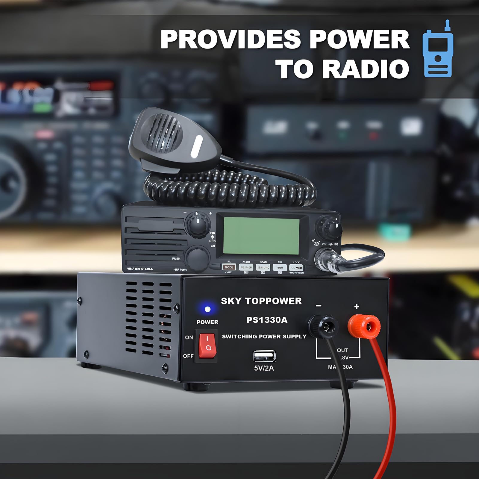 13.8V 30A Dc Power Supply For Ham Radio,30 Amp Compact Regulated Bench Power Supply Lab Benchtop Ac To Dc Converter,Cooling Fan,