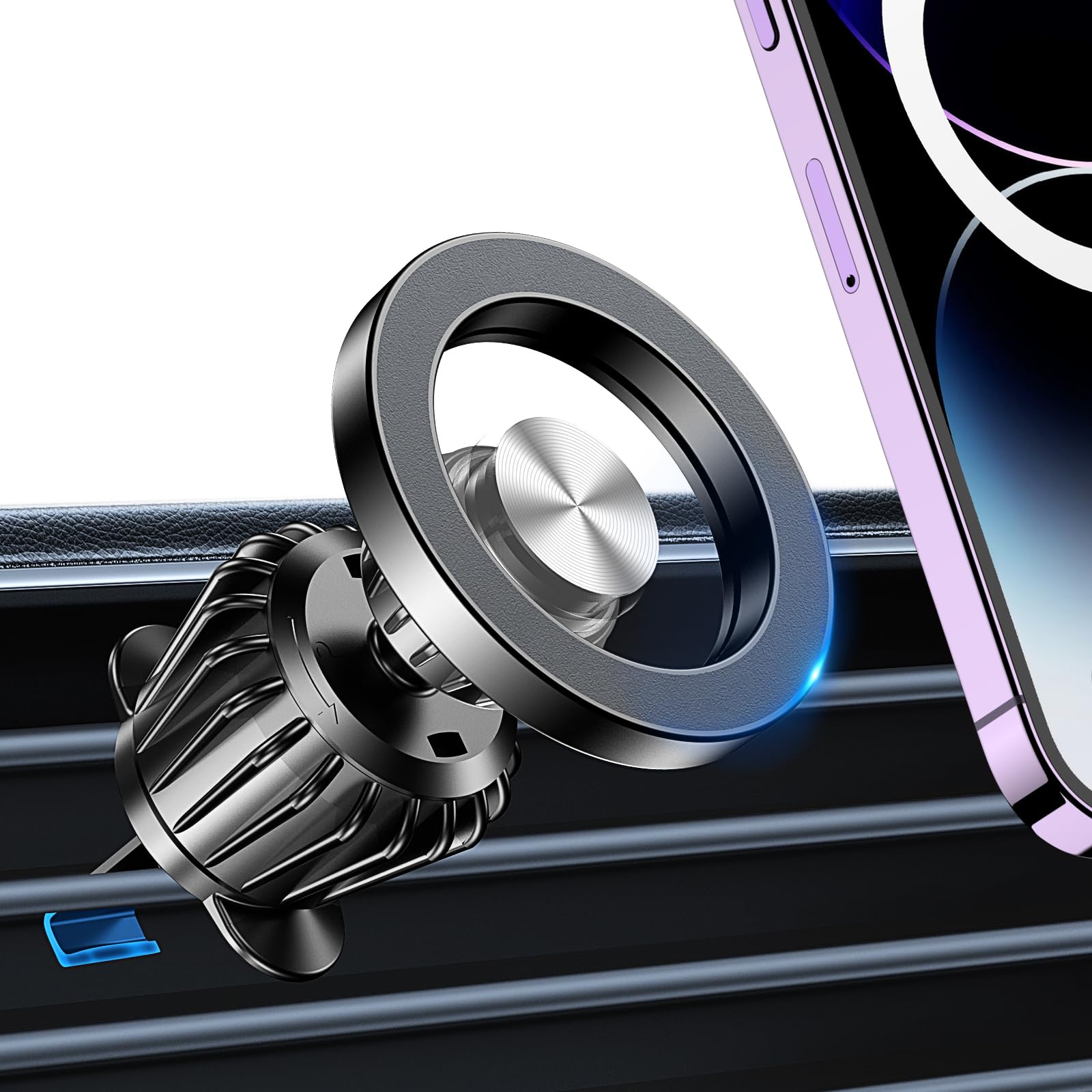 For Magsafe Car Mount?20 Strong Magnets? Magnetic Phone Holder For Car Air Vent Phone Holder?360? For Iphone Magnetic Car Mount,