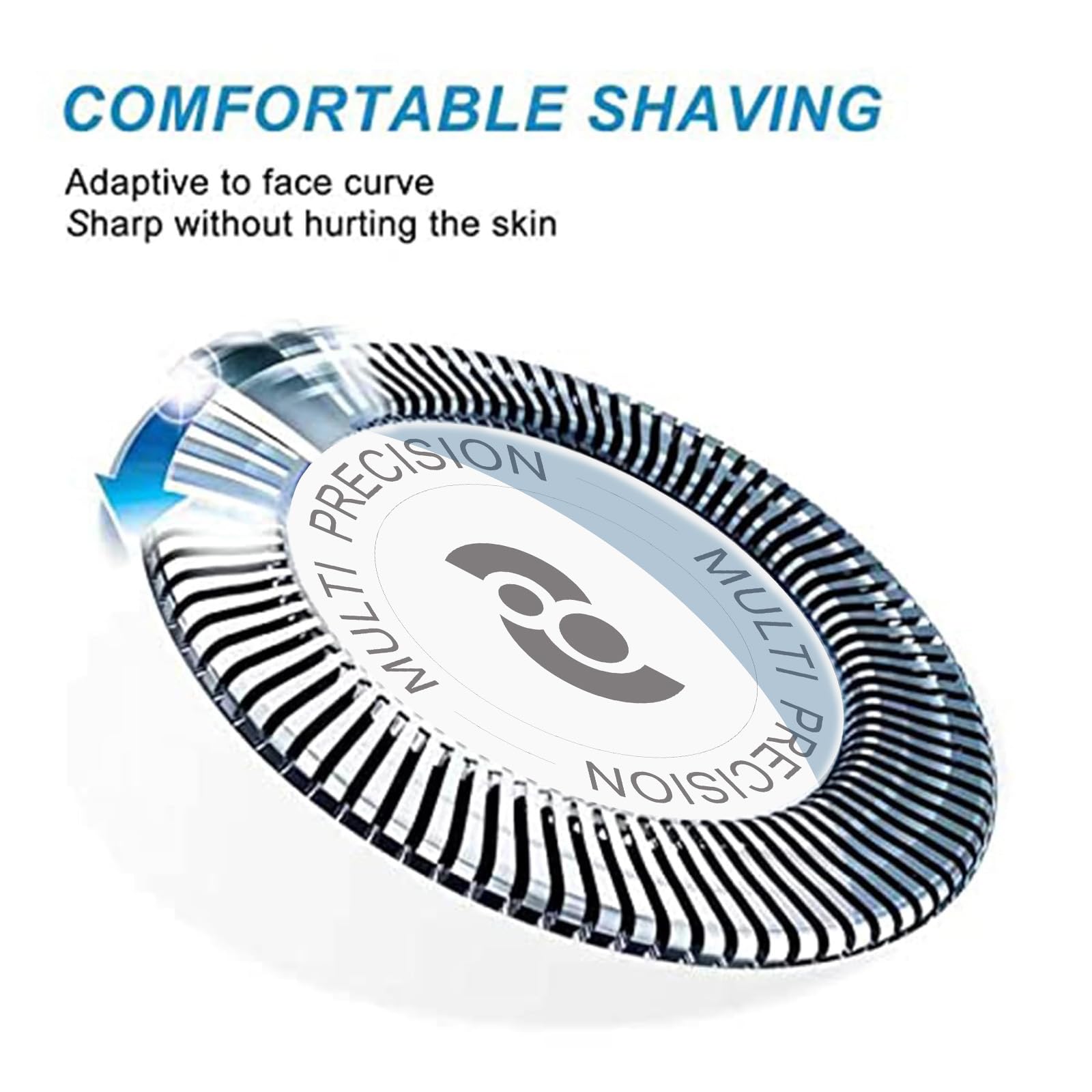 Hq8 Replacement Heads For Shavers, Compatible With Aquatec Shaving Head Razor, Hq8 Blades For Pt730 At880 At811(6 Pc Pack)