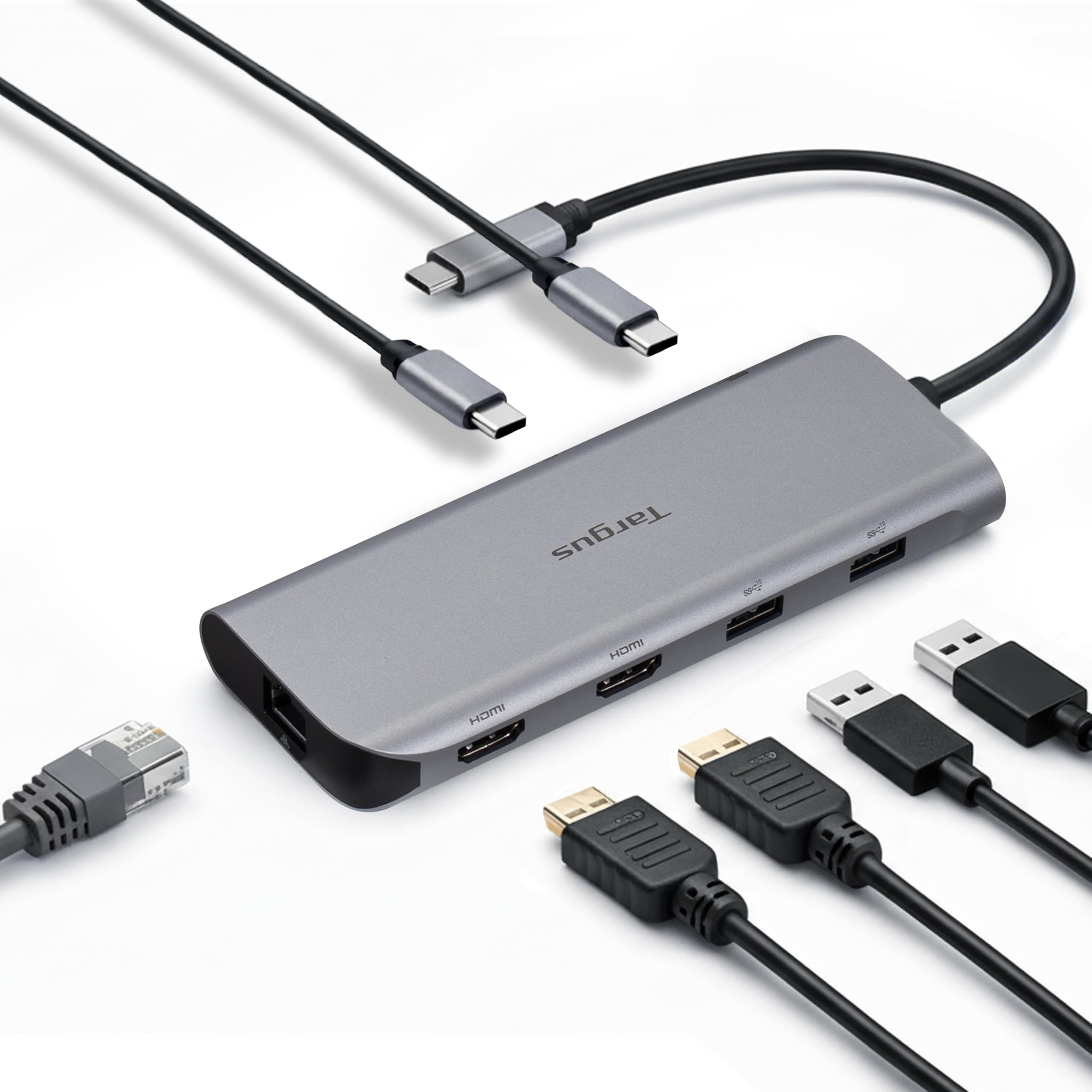 Usb-C Alt. Mode Dual Hdmi 4K Mobile Dock With 140W Epr Pass-Thru Silver