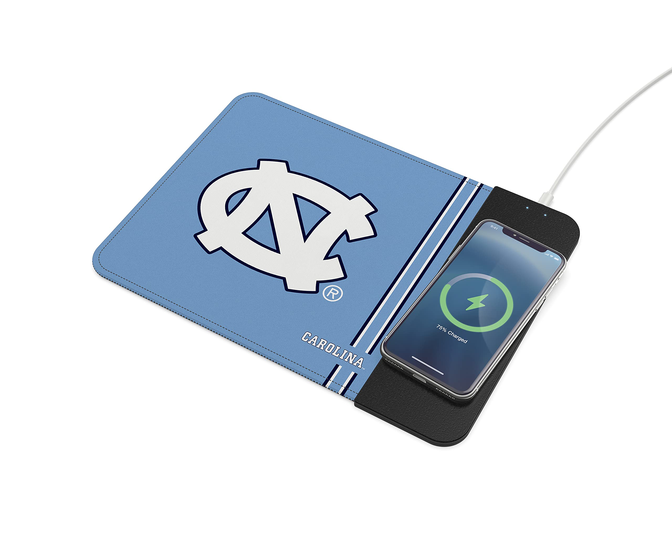 Soar Ncaa Wireless Charging Mouse Pad, North Carolina Tar Heels