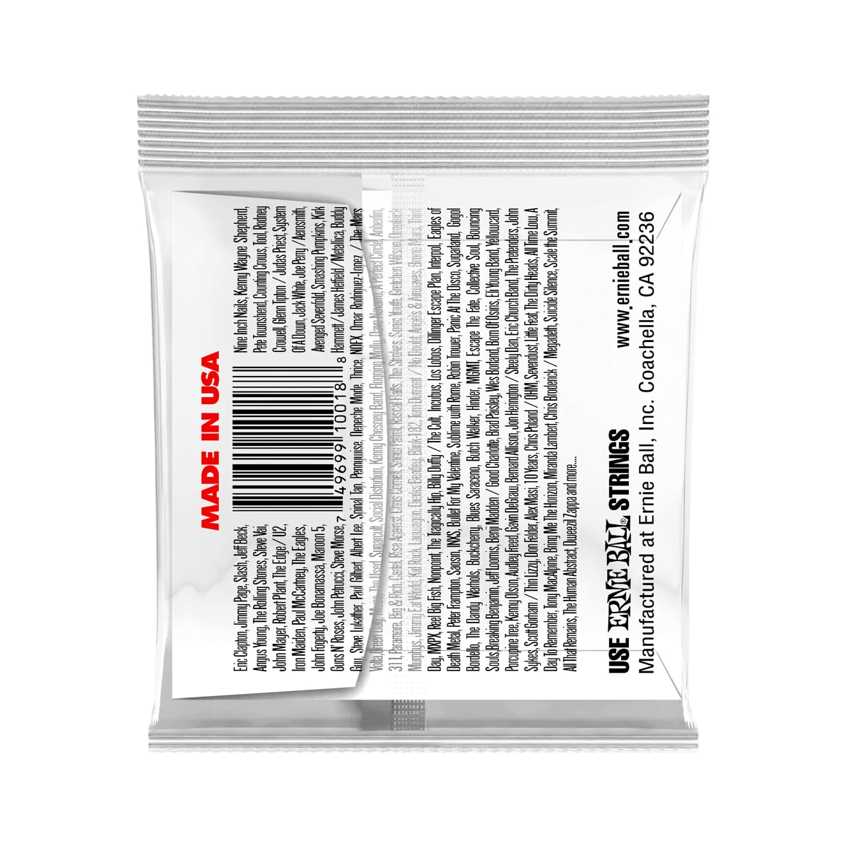 Ernie Ball Nickel Wound Single Guitar Strings 3 Pack .062 3 Pack