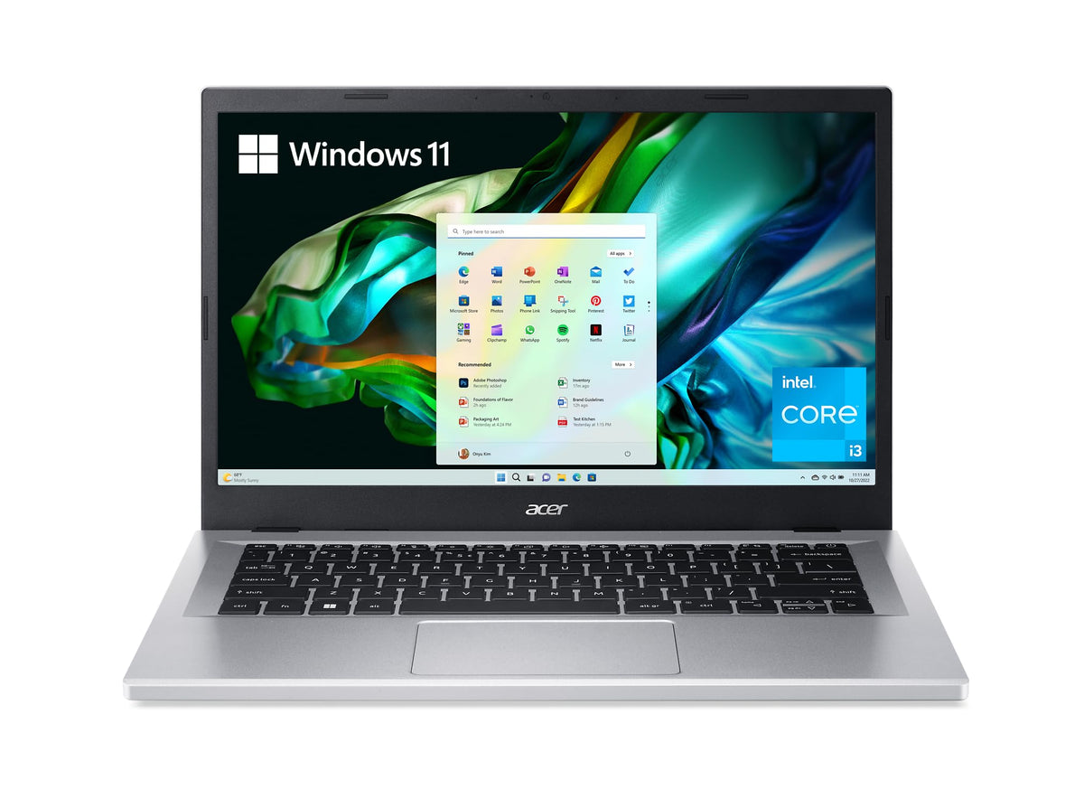Acer Aspire 3 A314 36P 35Uu Slim Laptop | 14.0'' Full Hd Ips Display | Intel Core I3 N305 Processor | Intel Uhd Graphics | 8Gb L